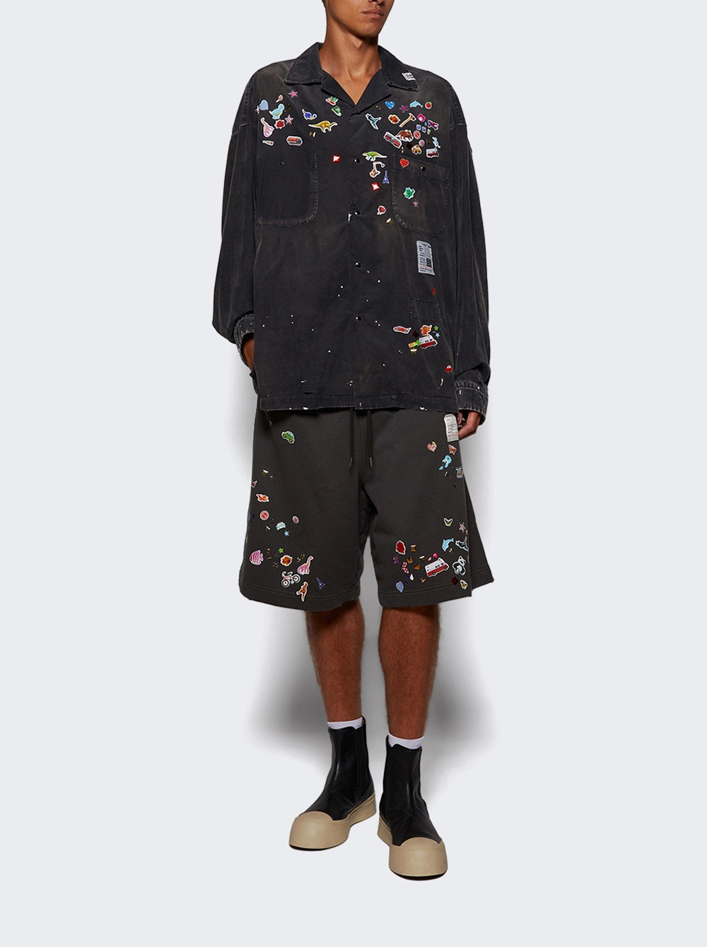 Sticker Shorts Black - 5