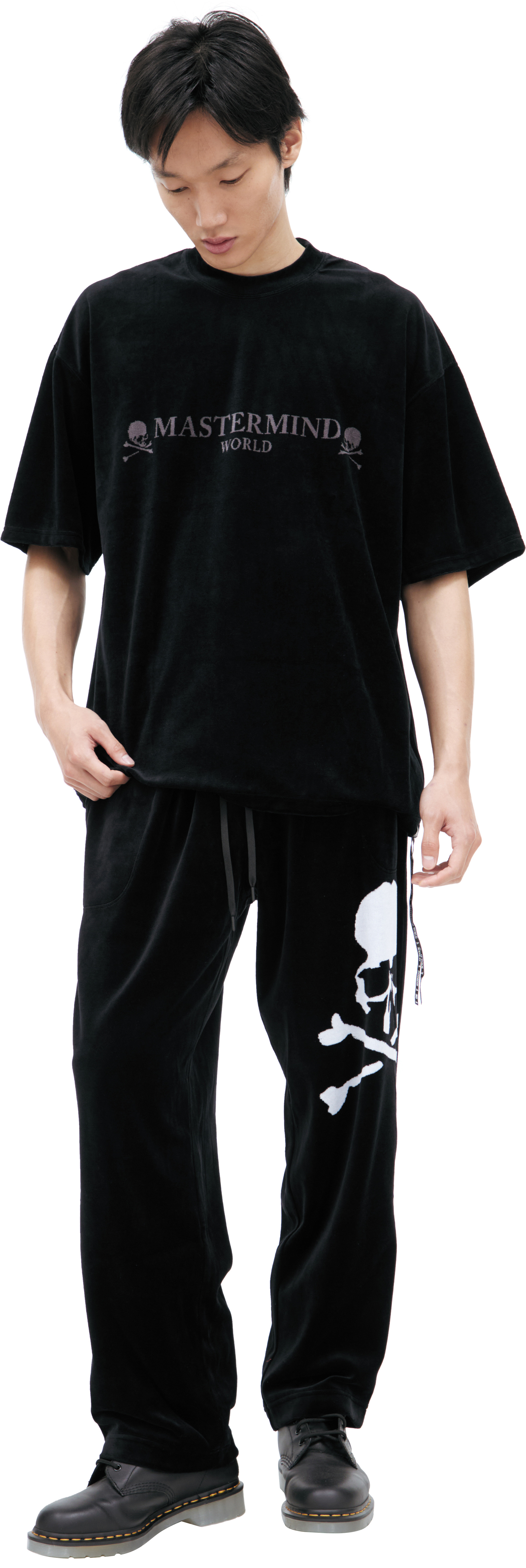 VELOUR LOGO T-SHIRT - 1