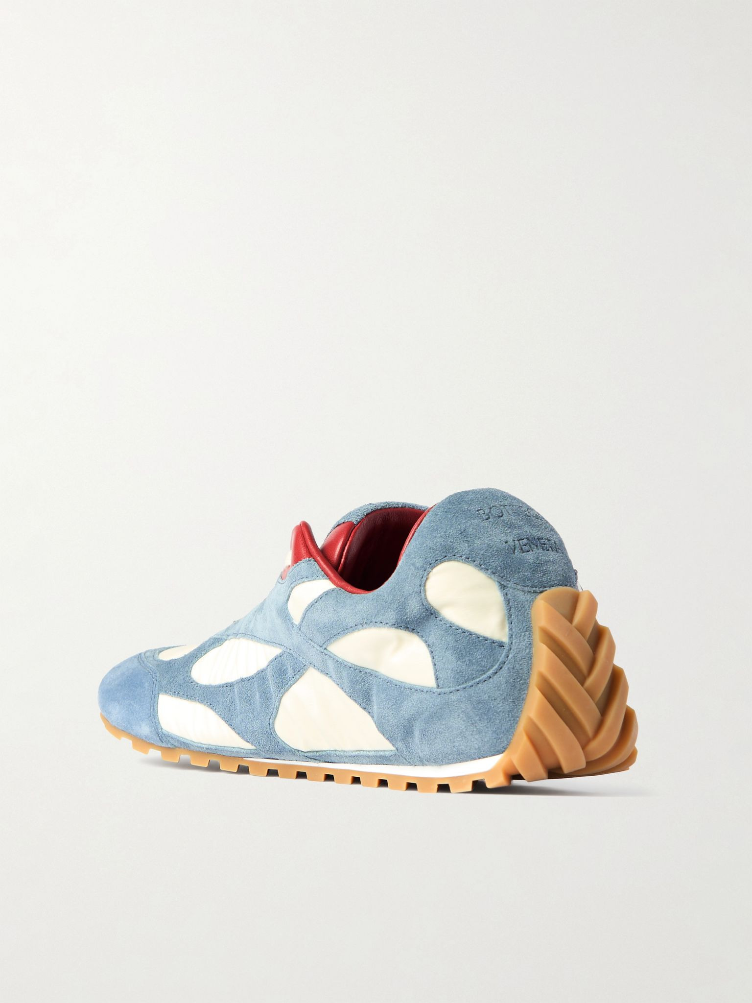 Orbit Flash leather-trimmed suede and shell sneakers White - 3