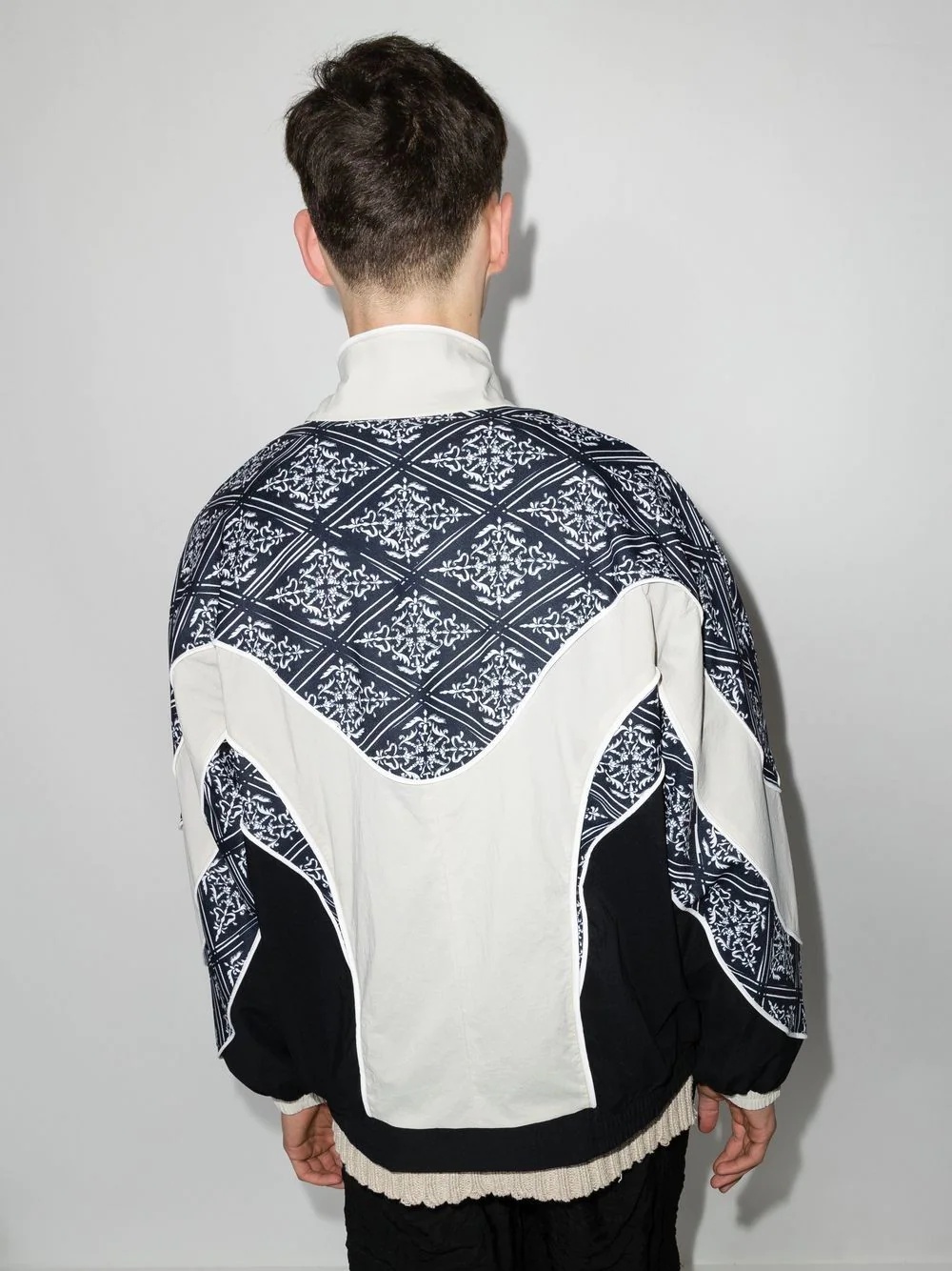 Personal Data-print panelled track jacket - 3