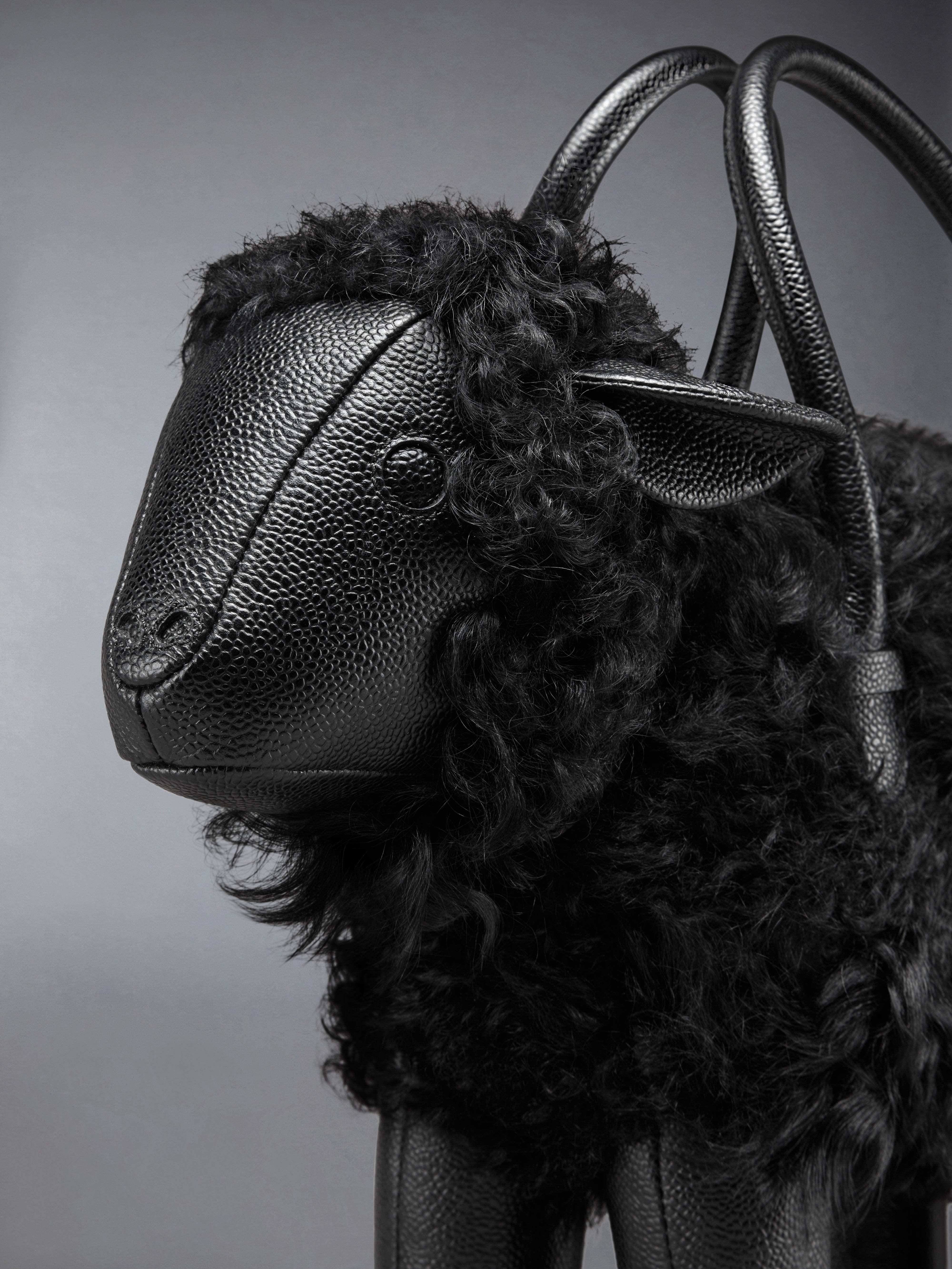 Sheep Bag In Shearling & Pebble Grain - 5