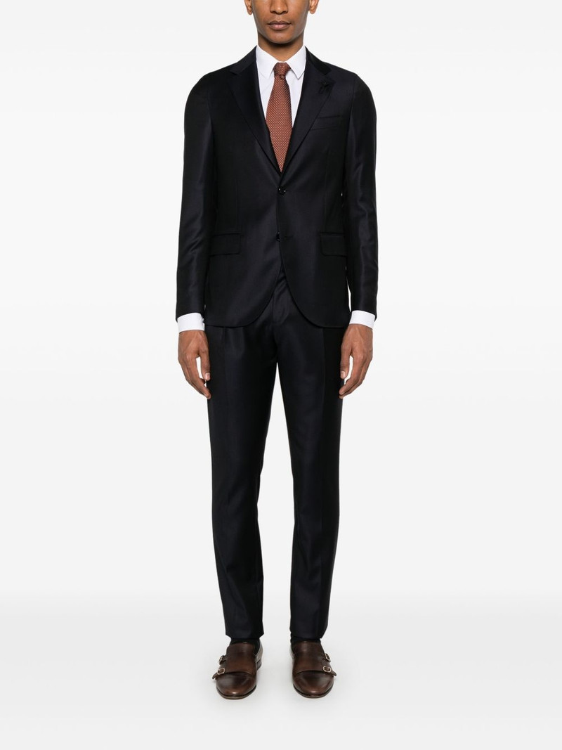 LARDINI virgin-wool suit outlook