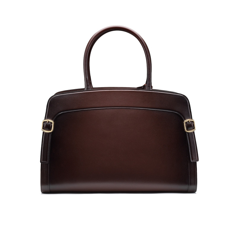 Brown leather Meraviglia Collection handbag 4