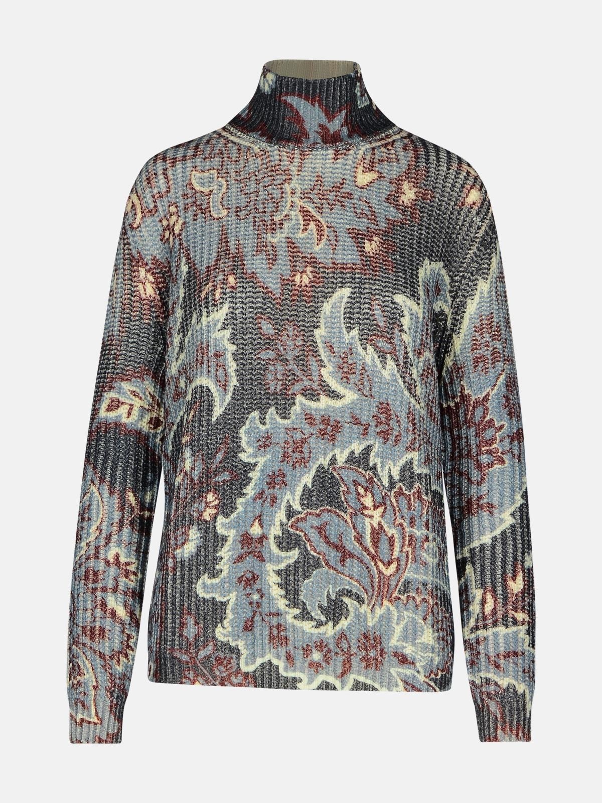 MULTICOLOR WOOL TURTLENECK SWEATER - 1