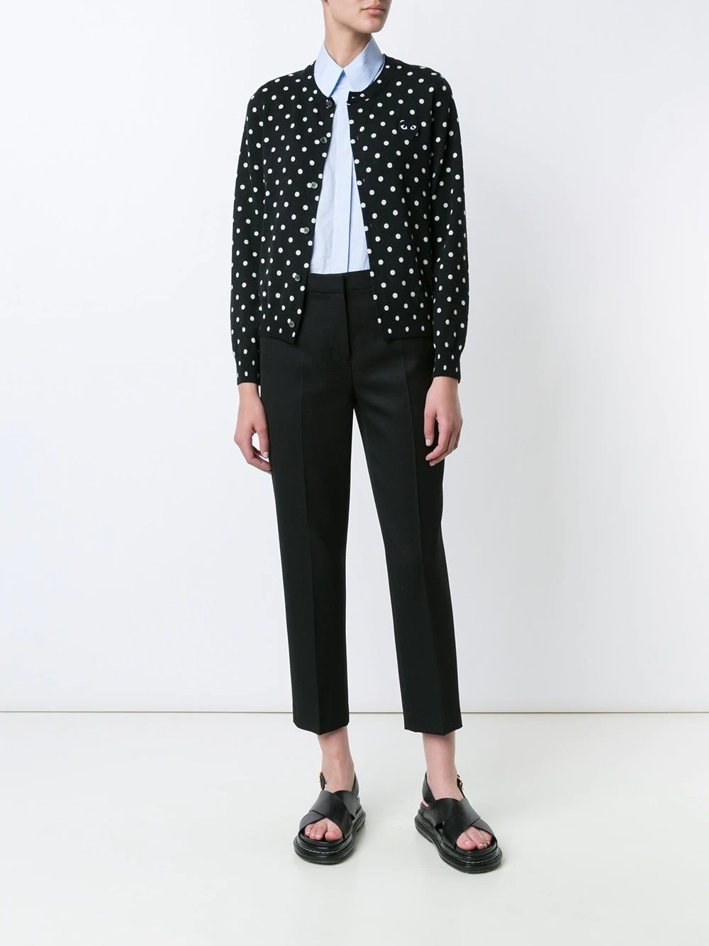 polka dot cardigan - 2