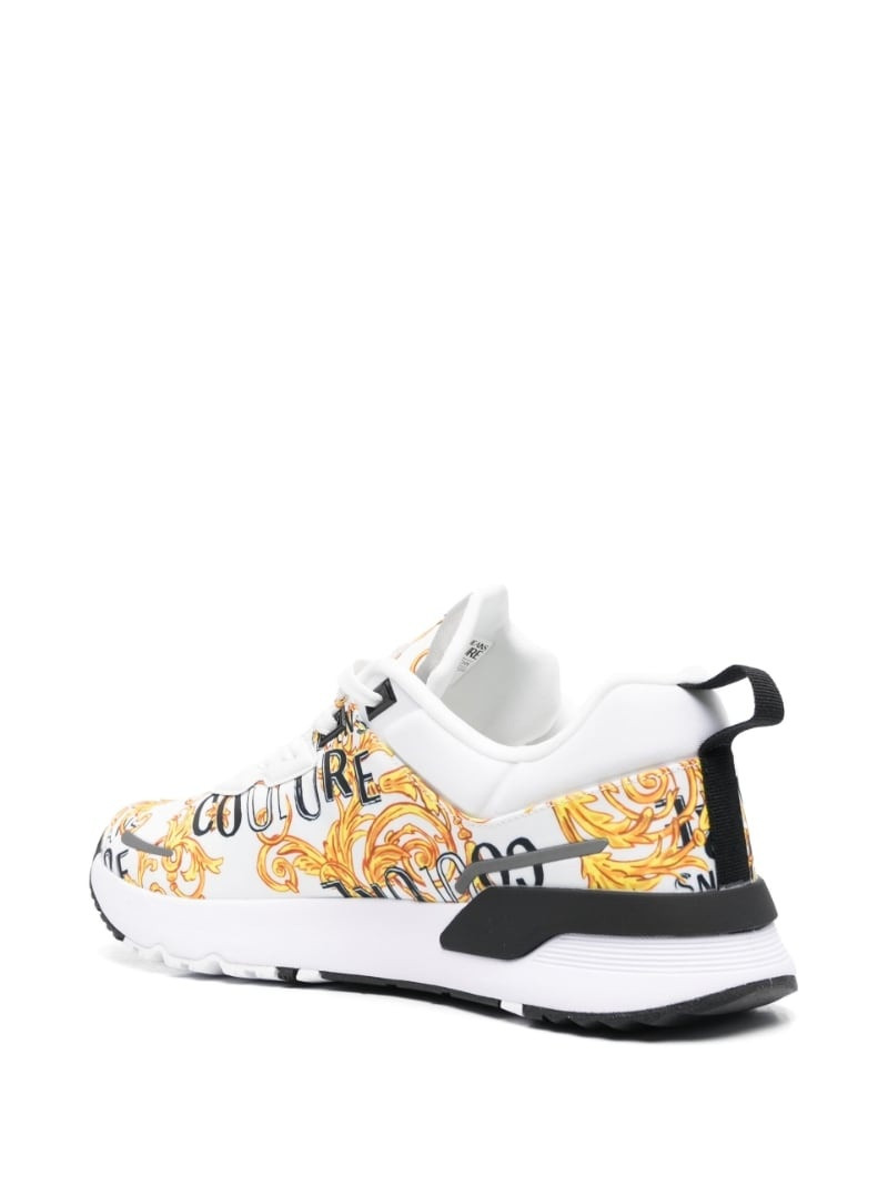 Barocco-print lace-up sneakers 3