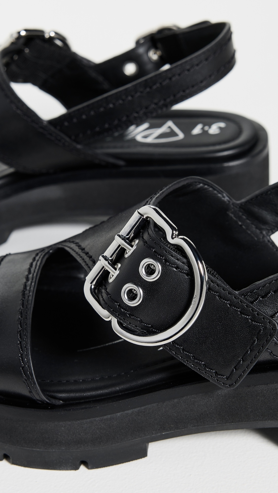 Z-Strap Lug Sole Sandals - 5