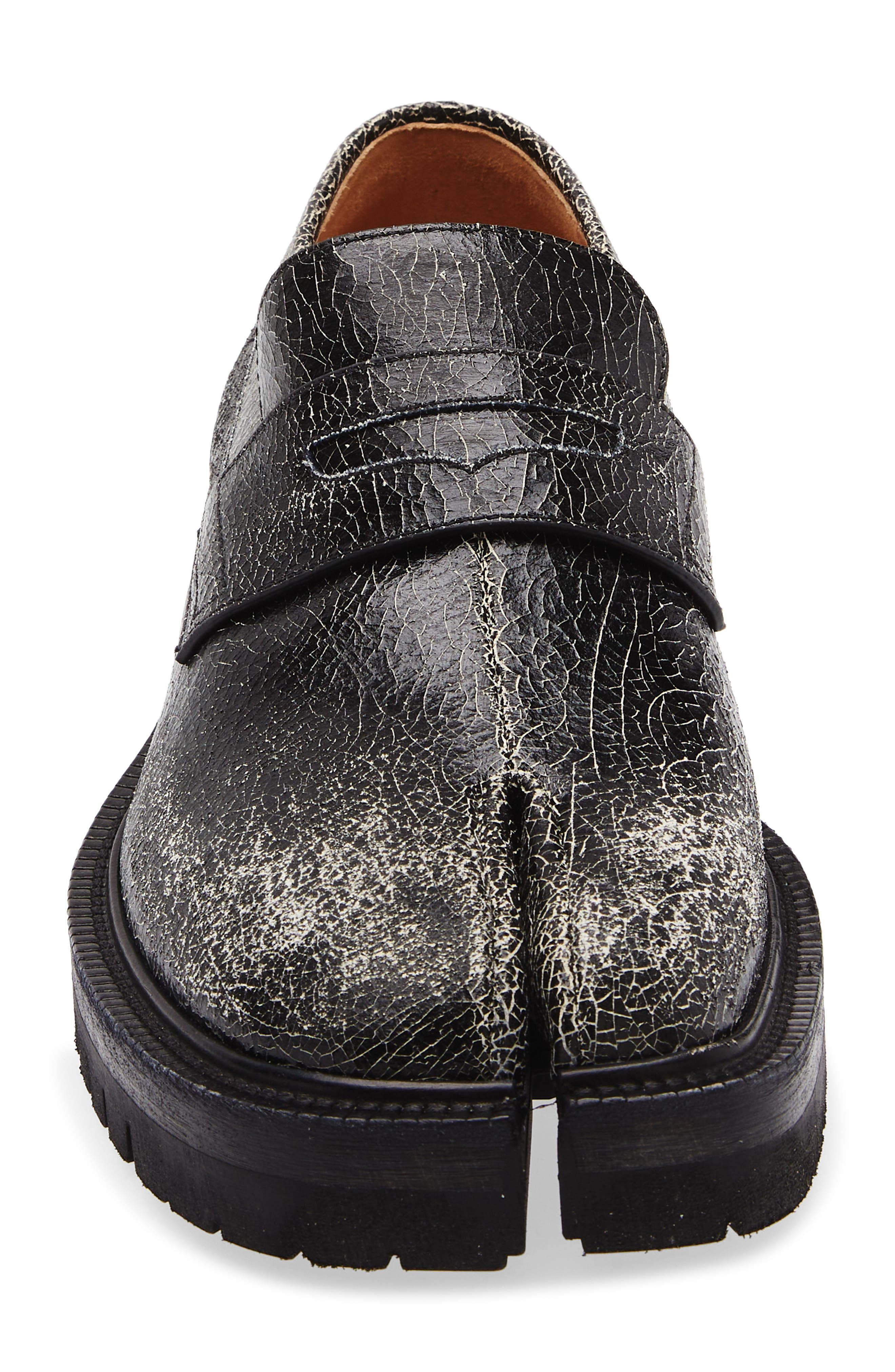 Maison Margiela Tabi County Loafer in Black/White at Nordstrom - 4
