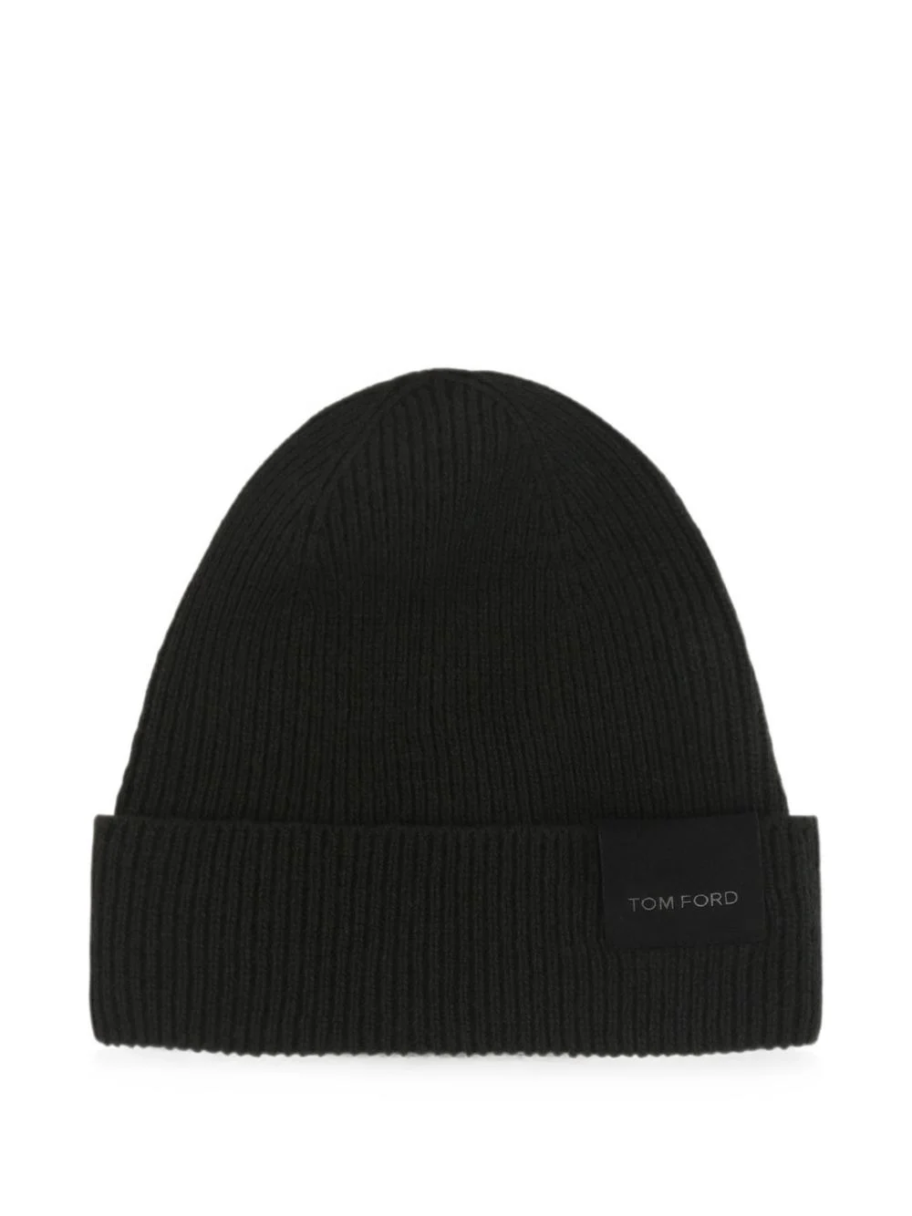 logo-patch beanie hat - 1