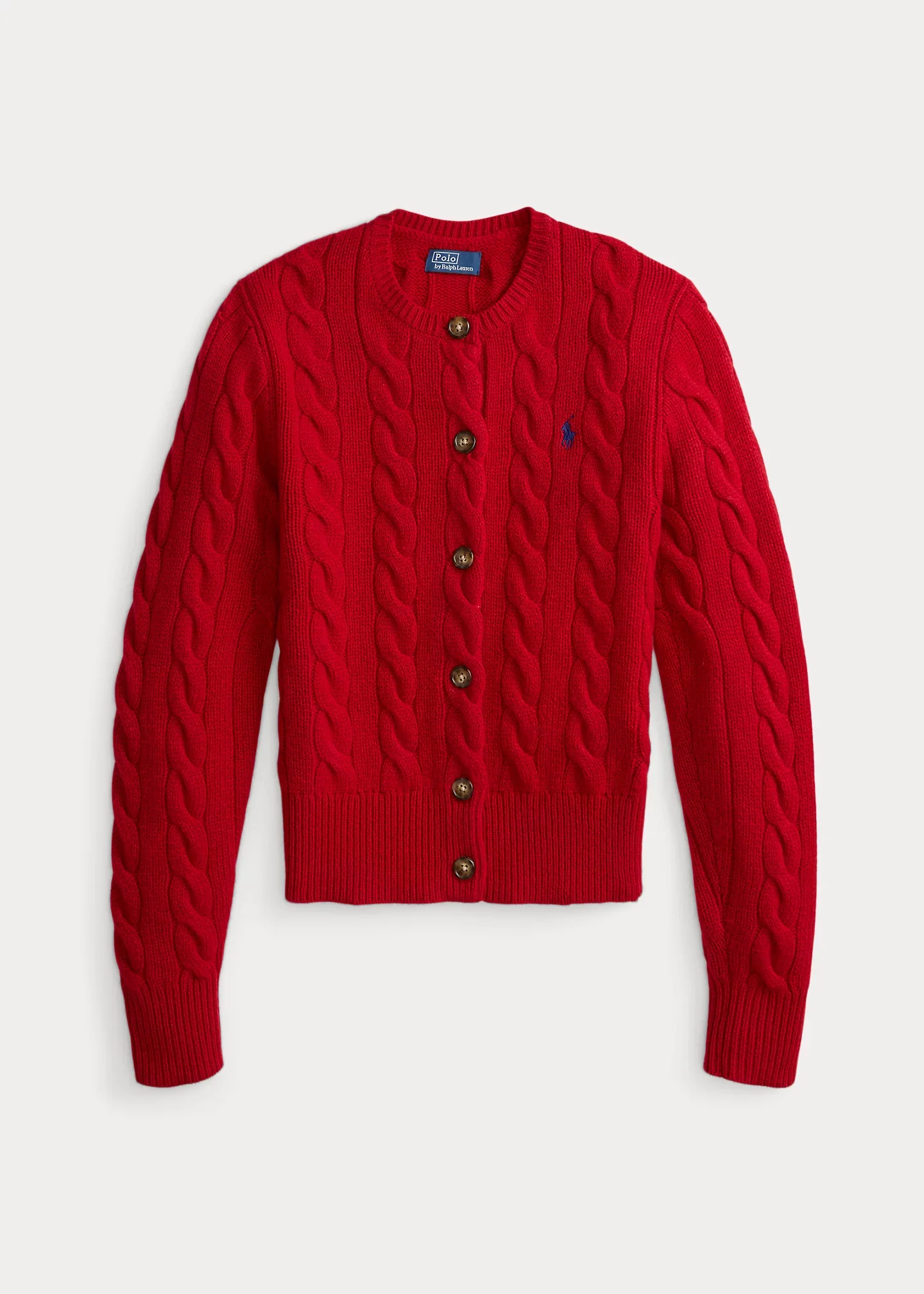 Cable-Knit Wool-Cashmere Cardigan - 1