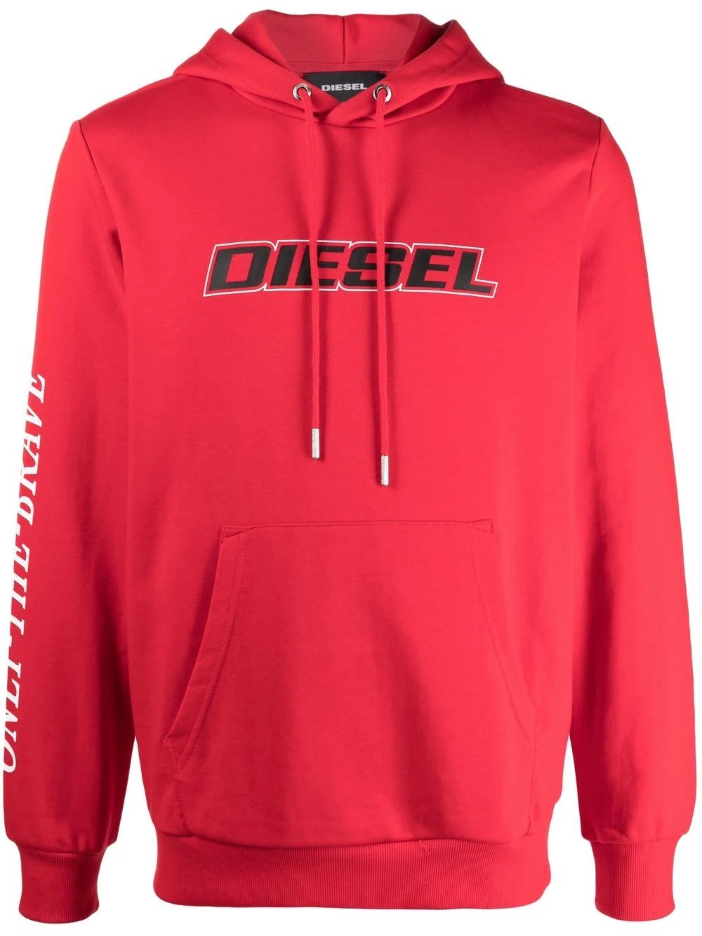 logo-printed hoodie - 1