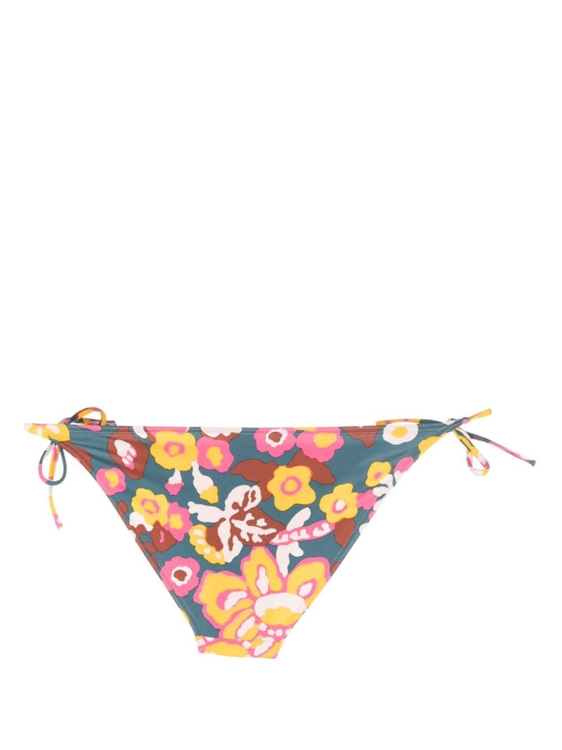 ERES Kaki floral-print bikini bottoms outlook