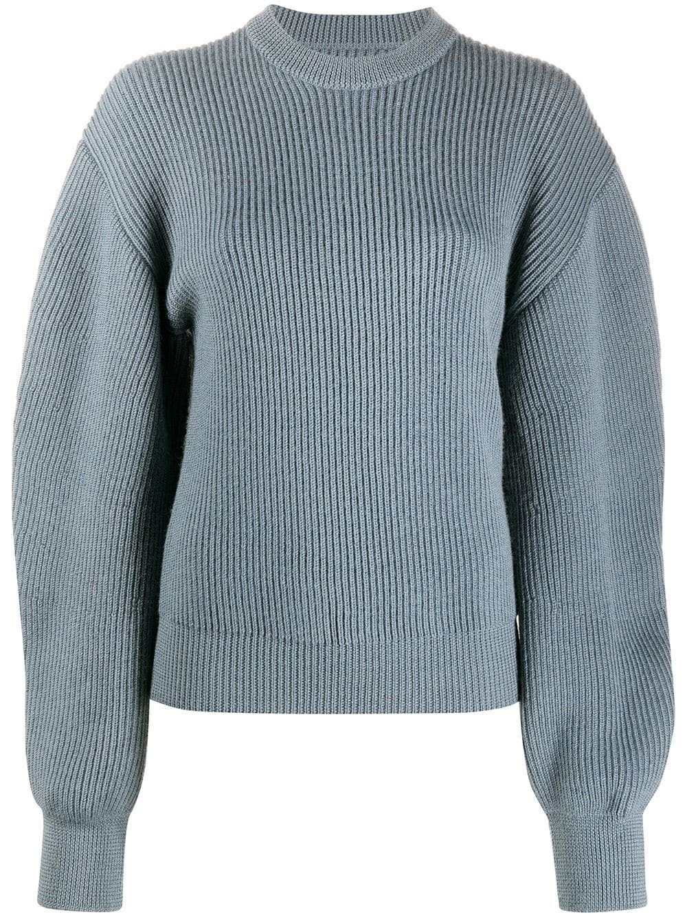 cut-out ribbed jumper - 1