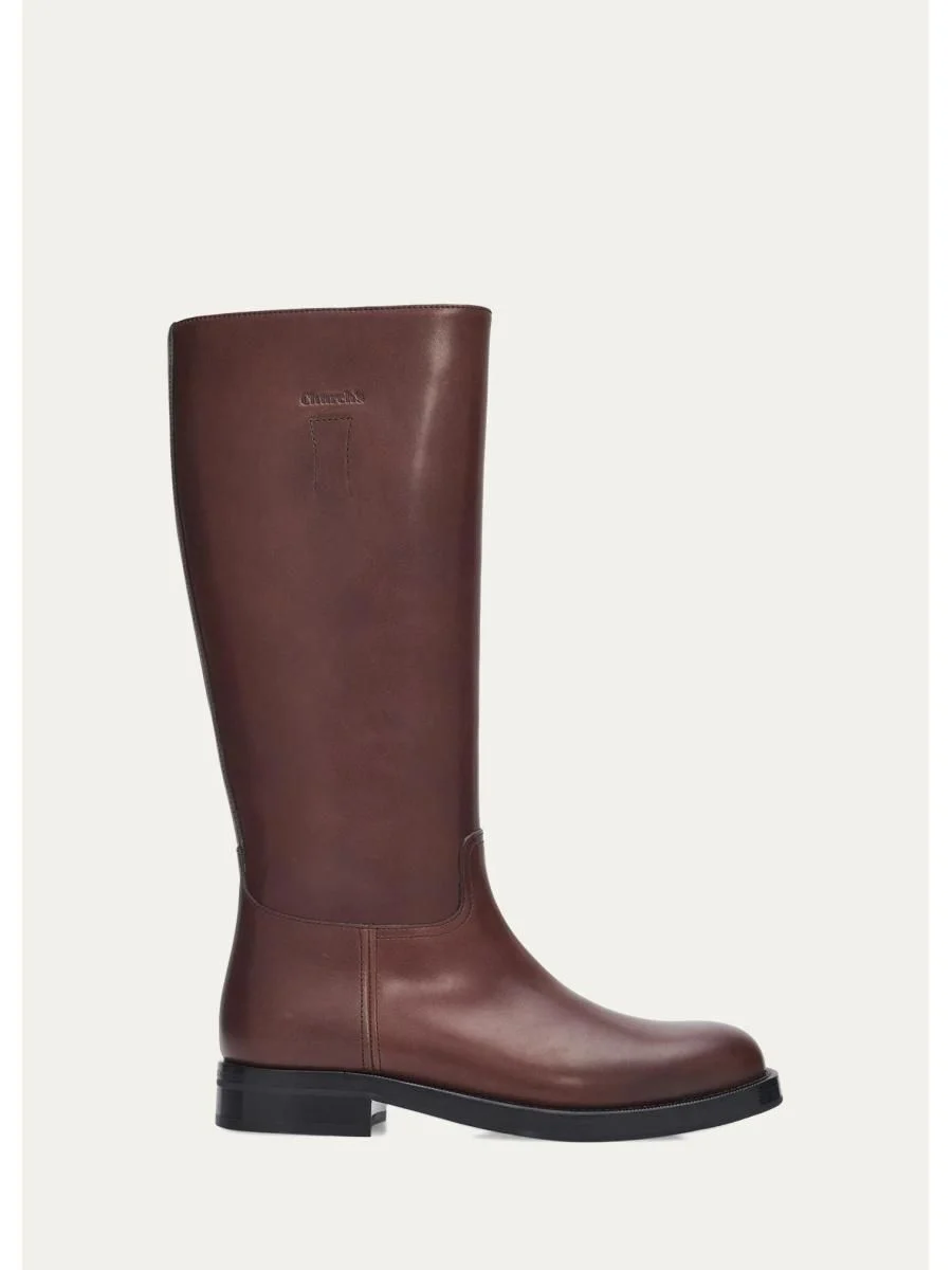 Penny Leather Mid-Calf Boots - 1