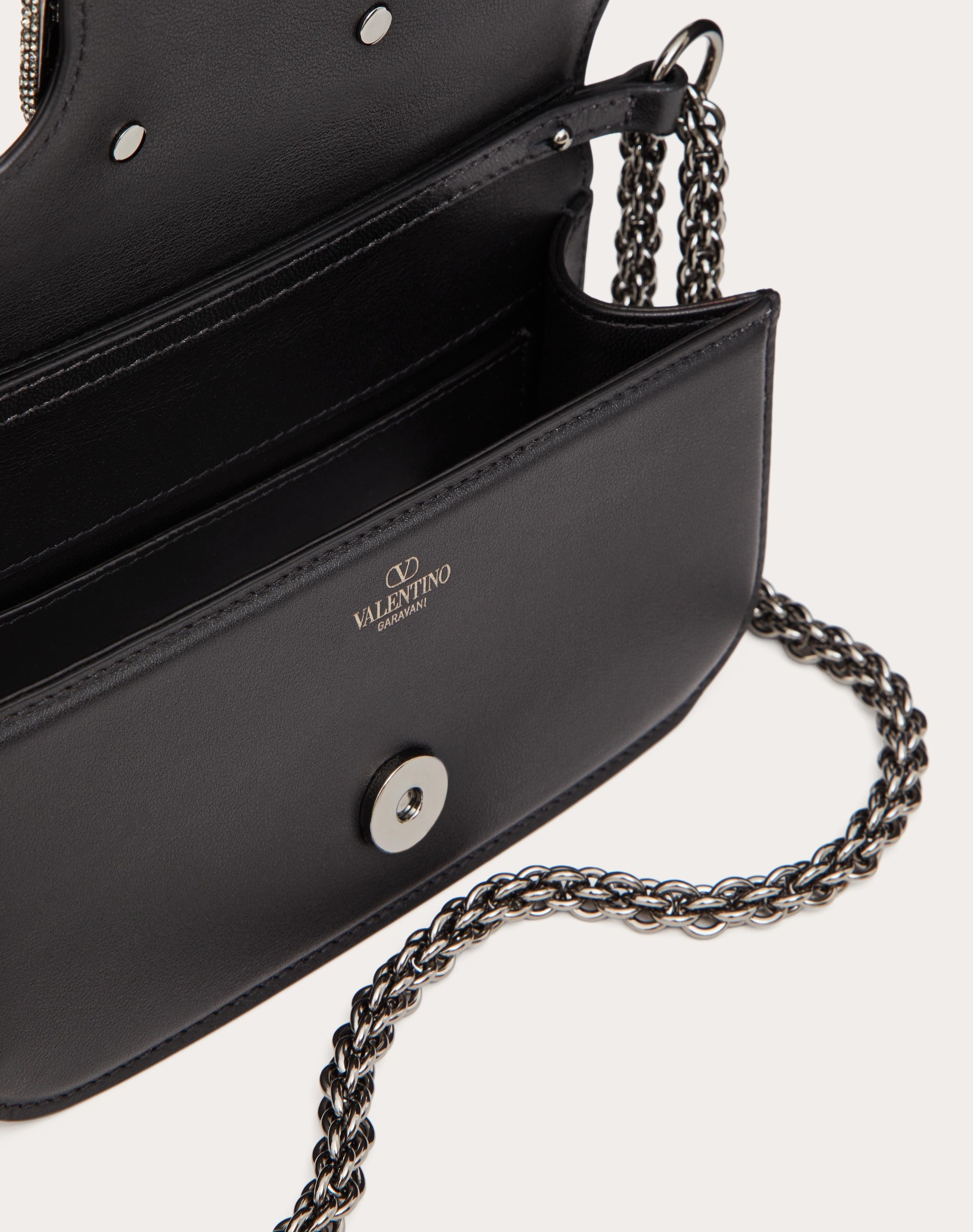 VALENTINO GARAVANI LOCÒ SMALL SHOULDER BAG WITH JEWEL LOGO - 6