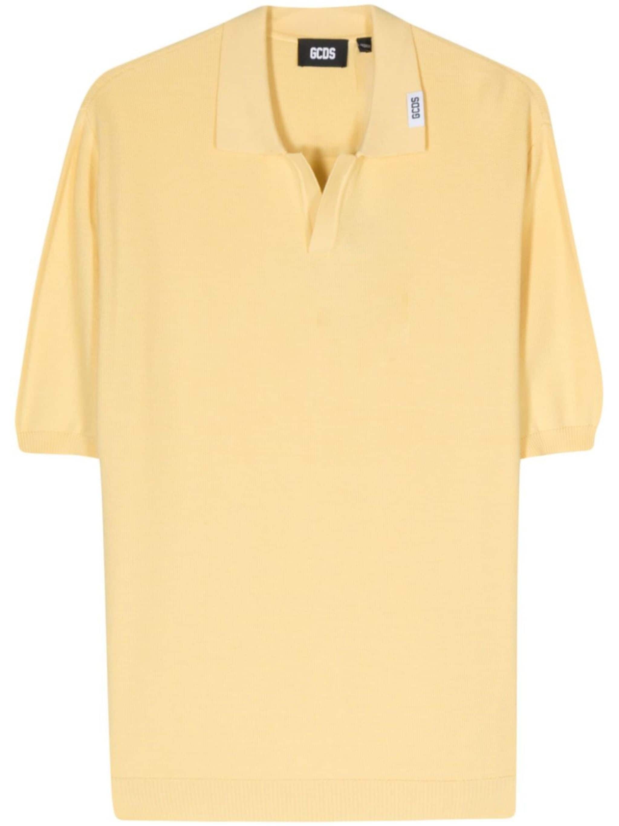 fine-knit cotton polo shirt - 1