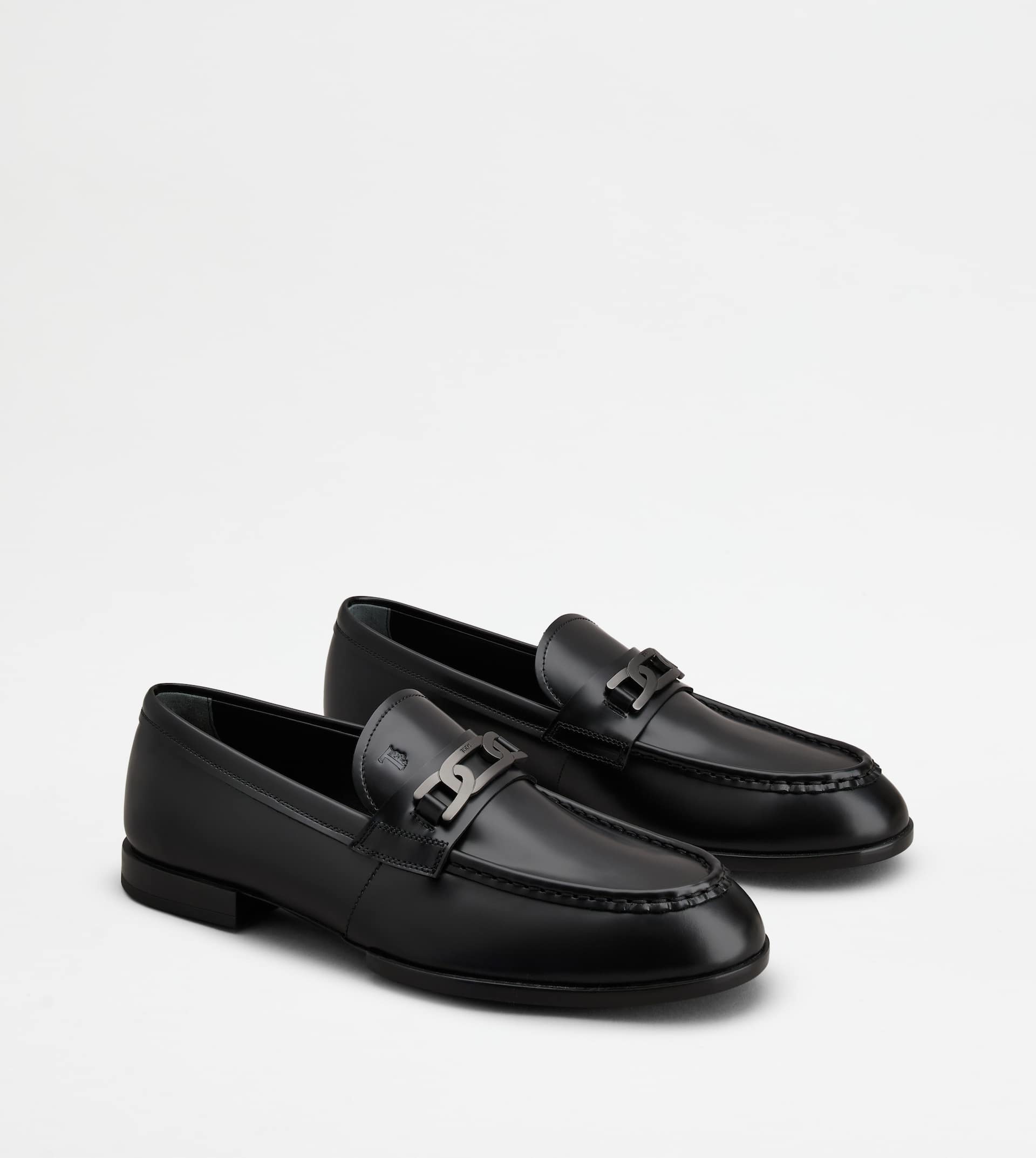KATE LOAFERS IN LEATHER - BLACK - 3