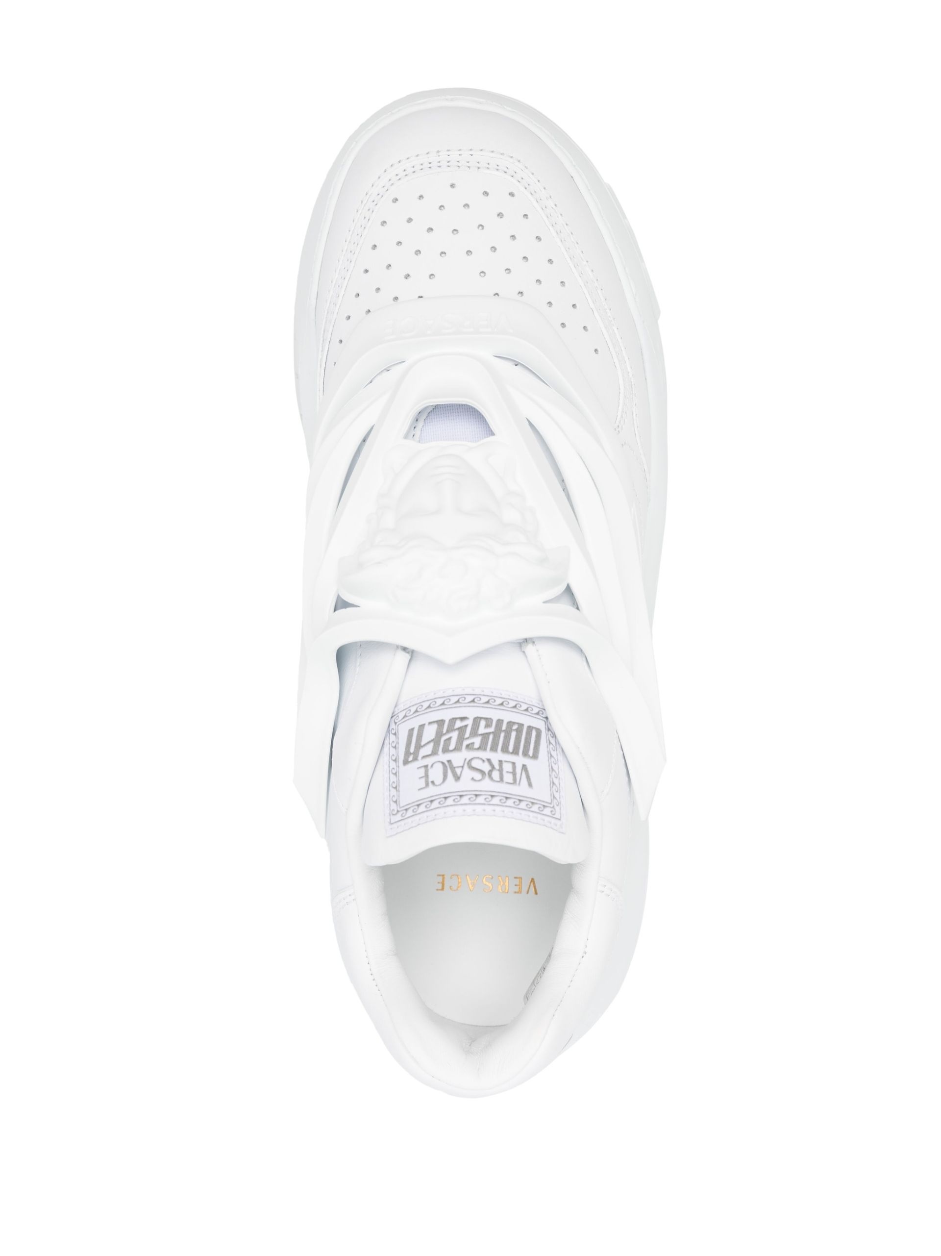 White Odissea Leather Sneakers - 4