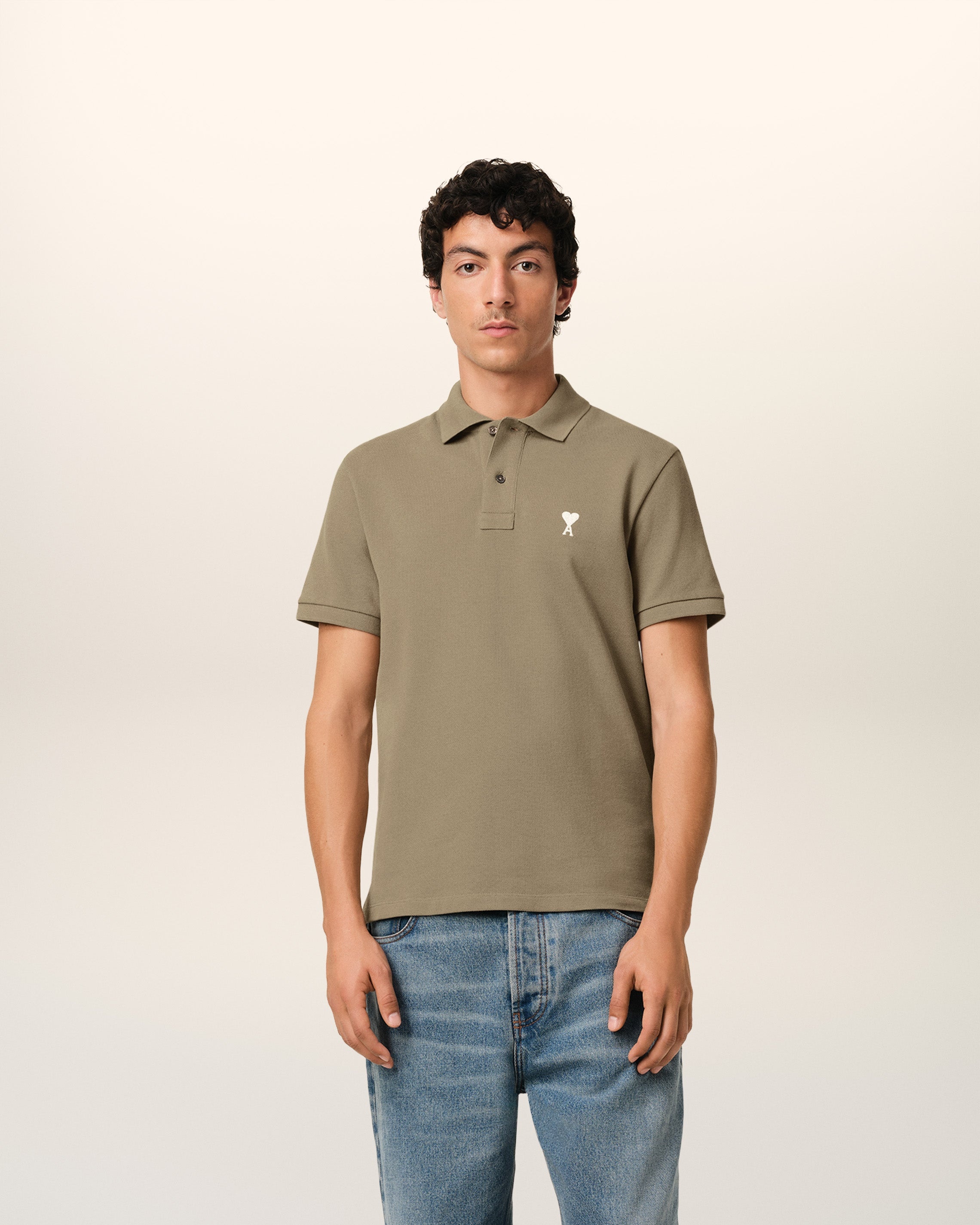 GREEN COTTON AMI DE COEUR POLO SHIRT - 2