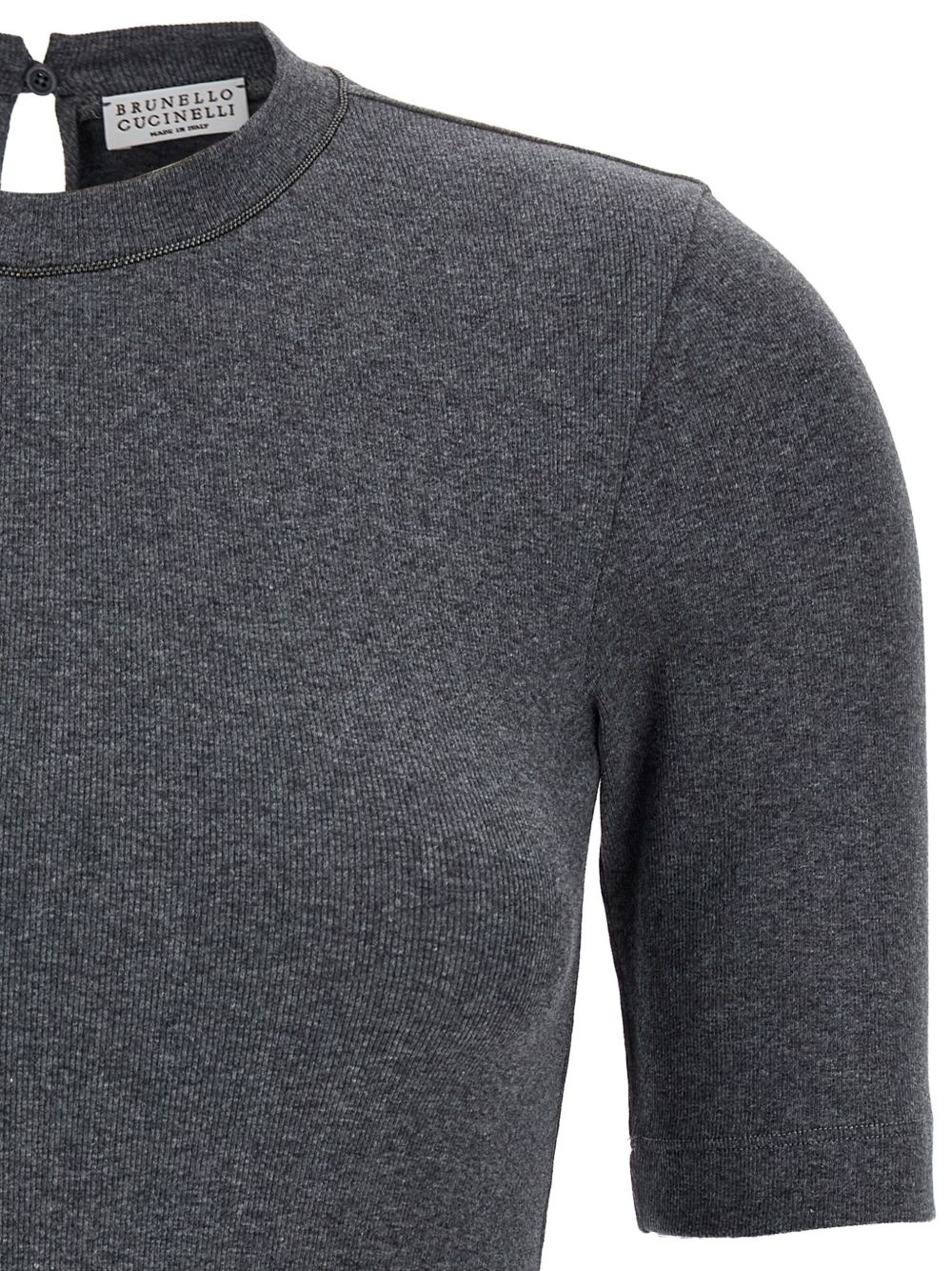 Monile ribbed T-shirt - 3