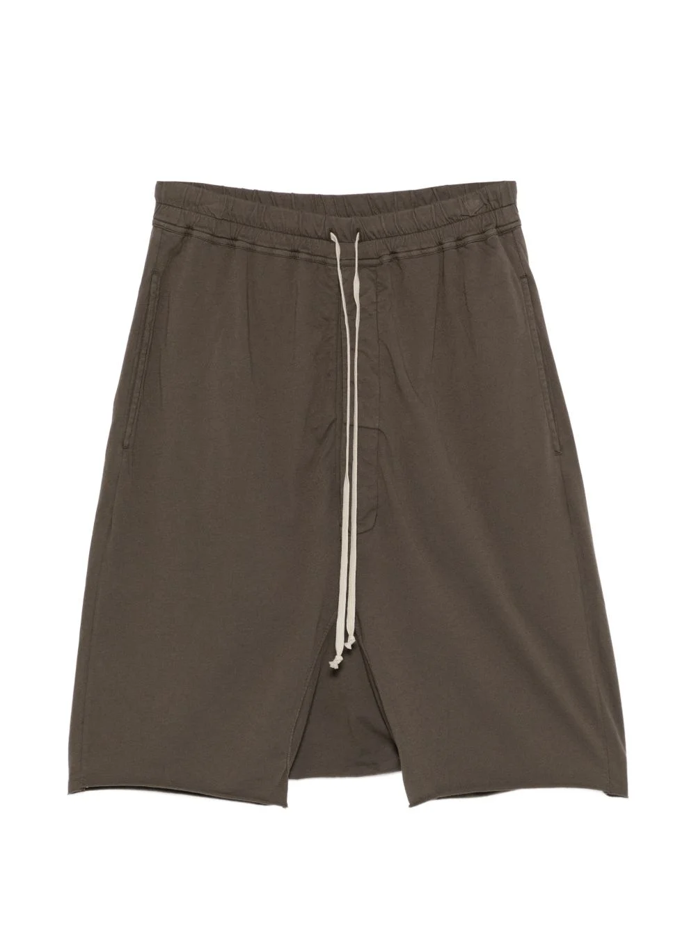 drawstring split shorts - 1