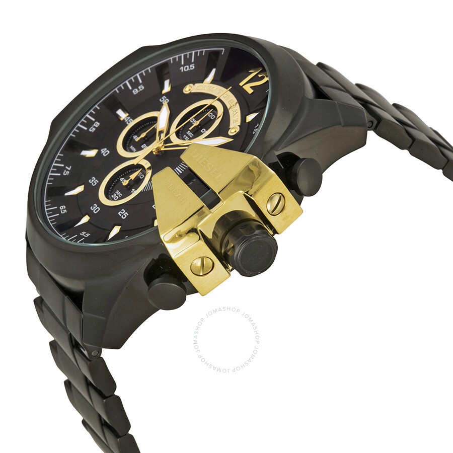 Diesel Mega Chief Chronograph Black Dial Men's Watch DZ4338 - 2