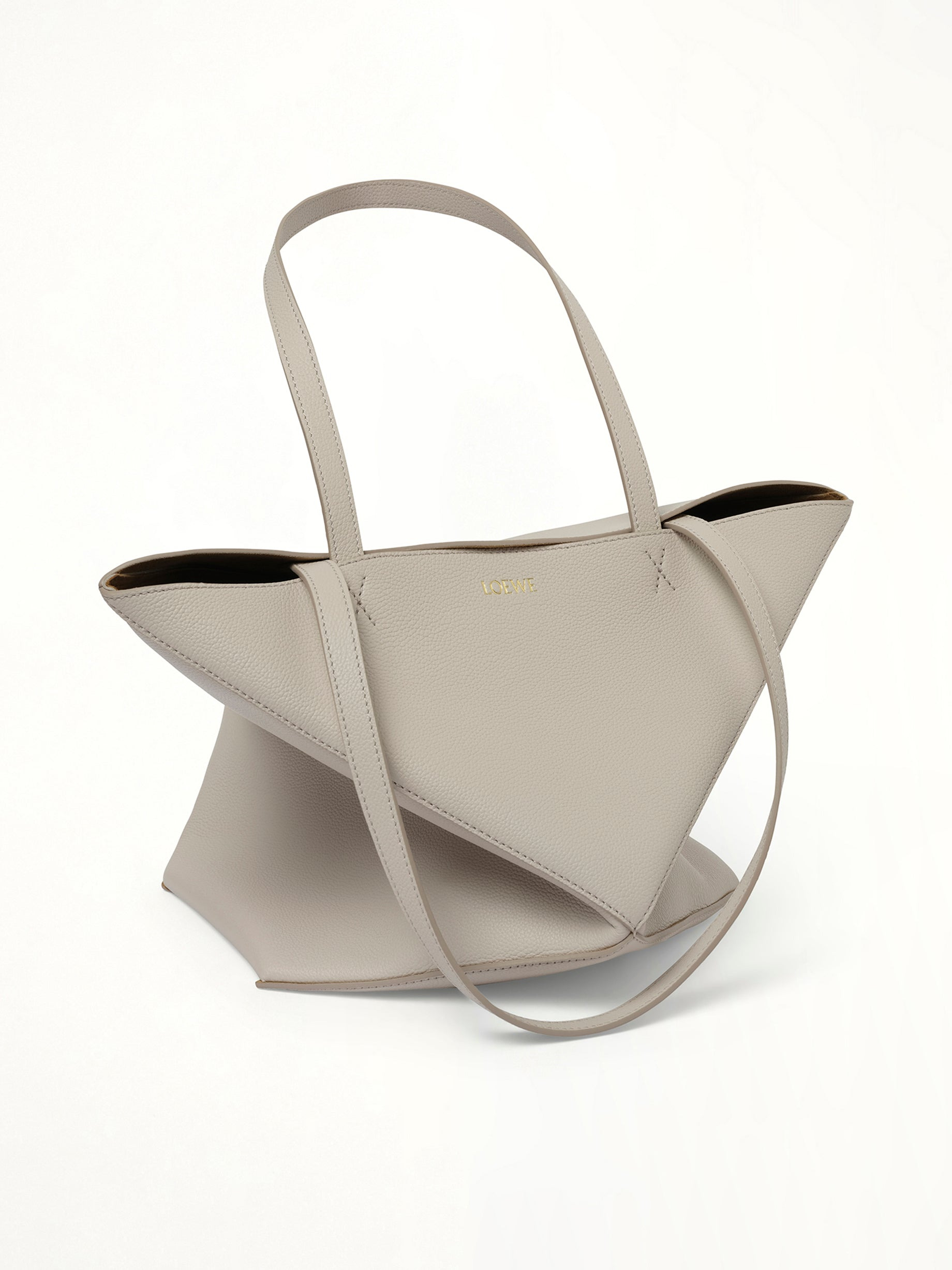 Puzzle Fold Tote Medium in Light Ghost - 5