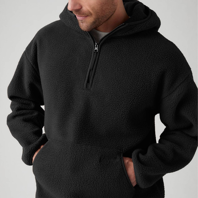HOODED SHERPA PULLOVER 5