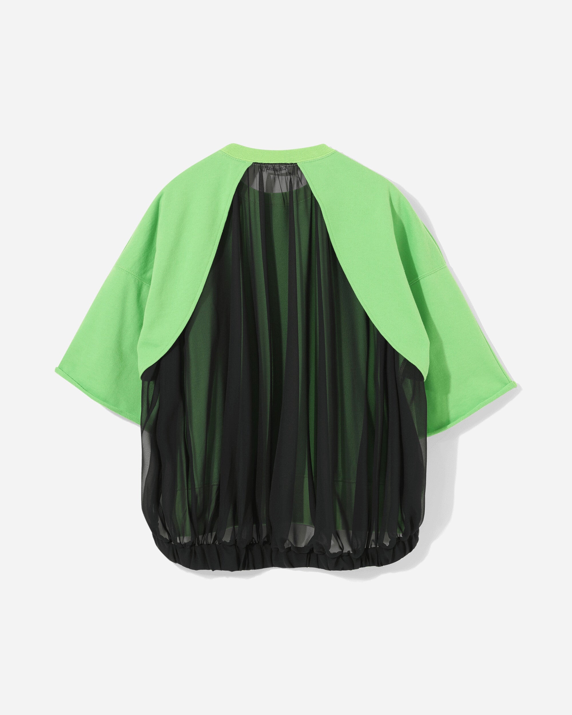 Women's Mesh Cotton T-Shirt Light Green - 2