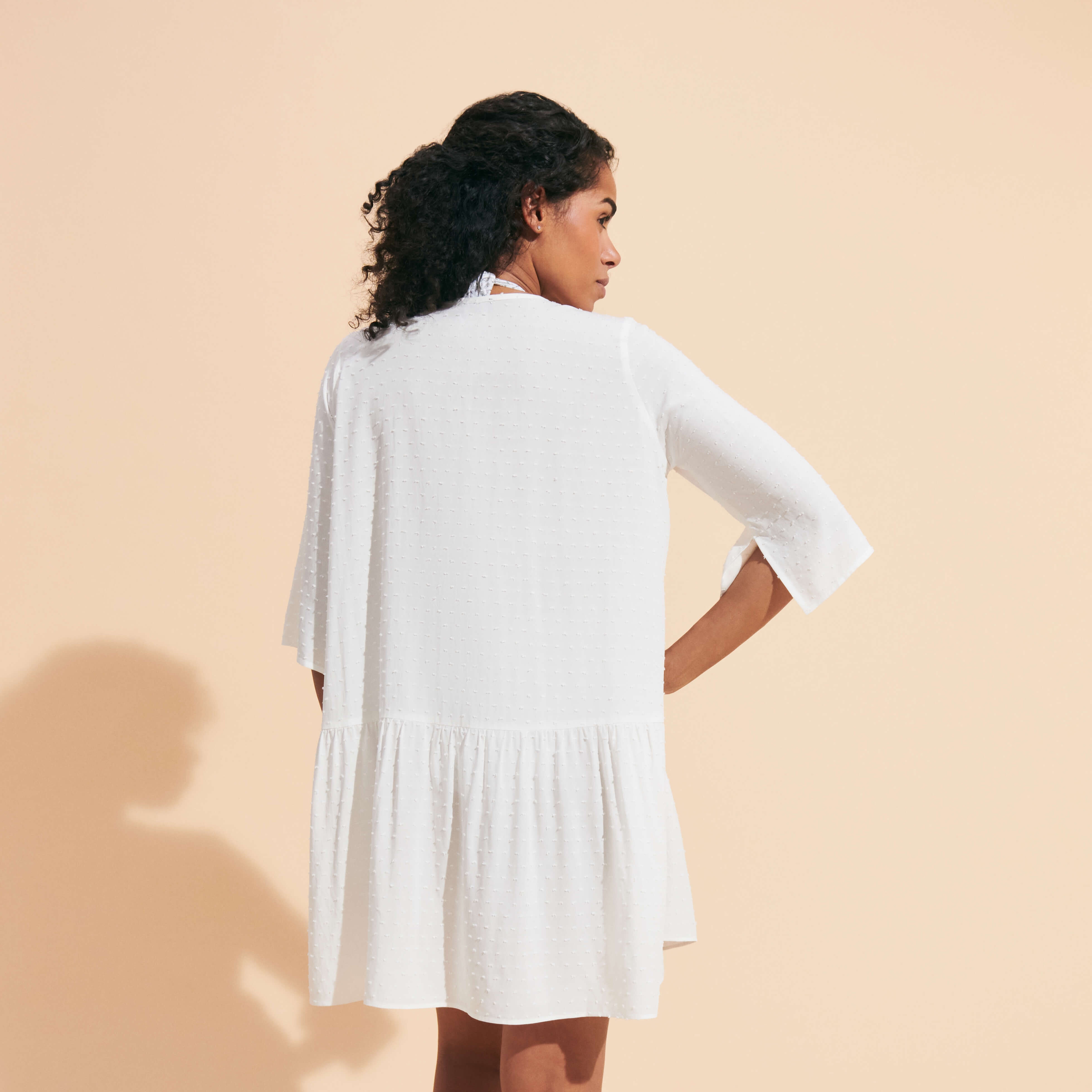 Women Plumetis Short Dress - 4