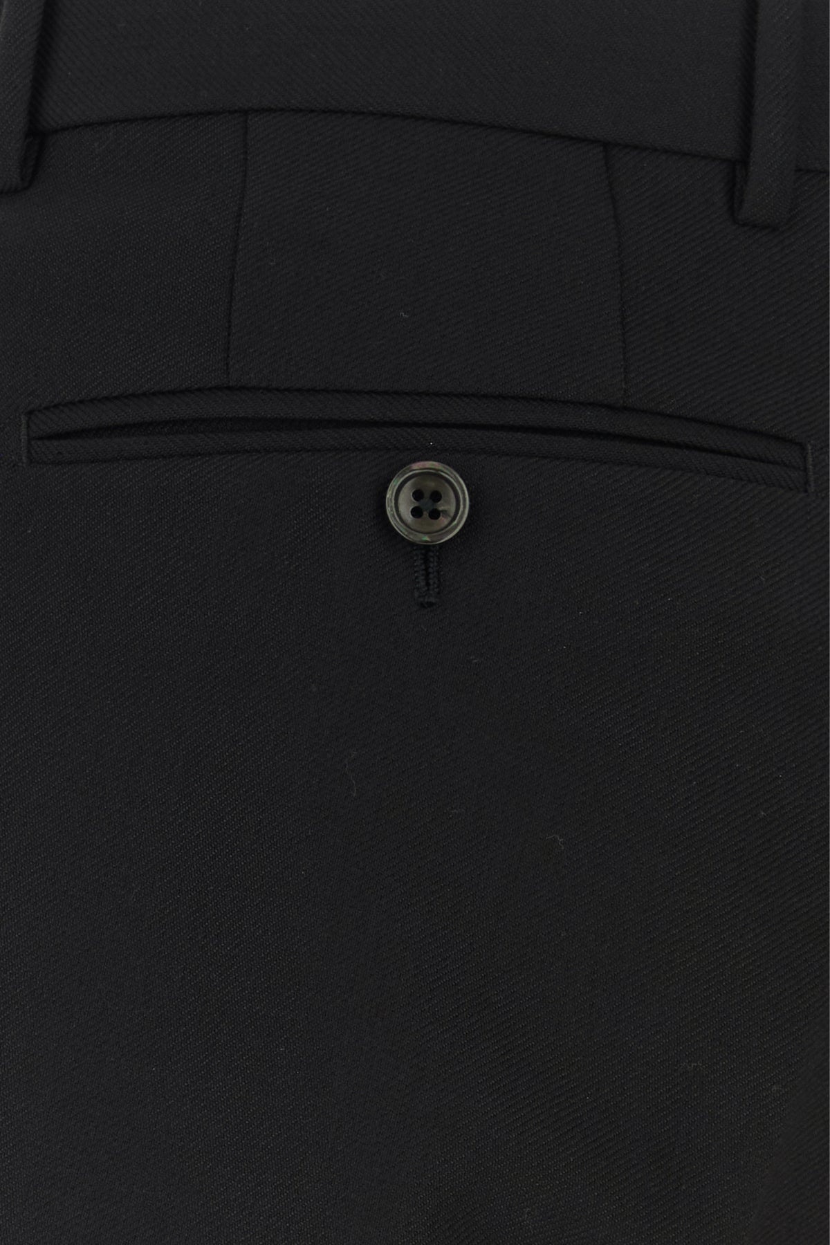 Black wool blend pant - 3