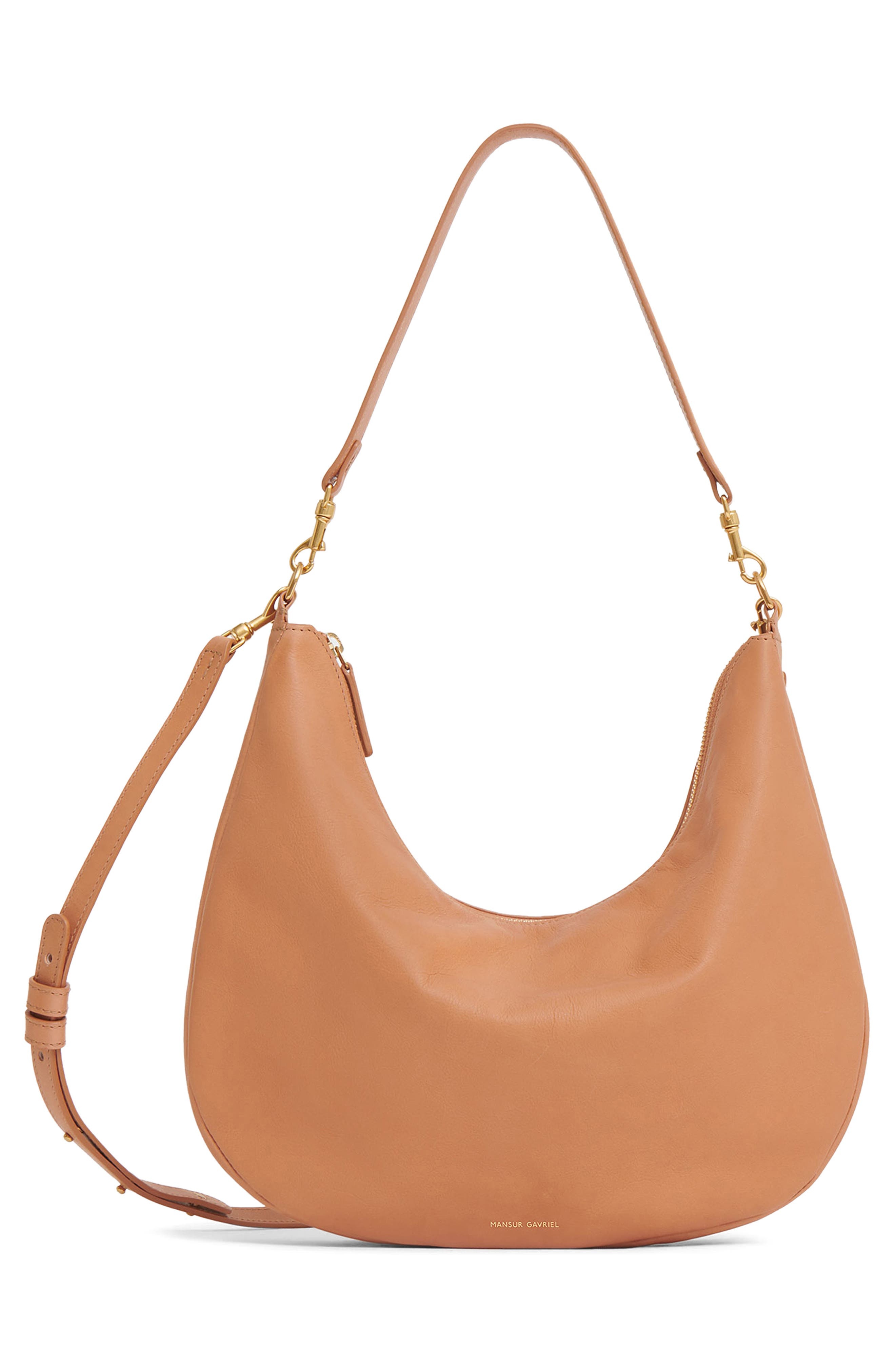 Mansur Gavriel Swing Leather Hobo Bag in Cammello at Nordstrom - 3