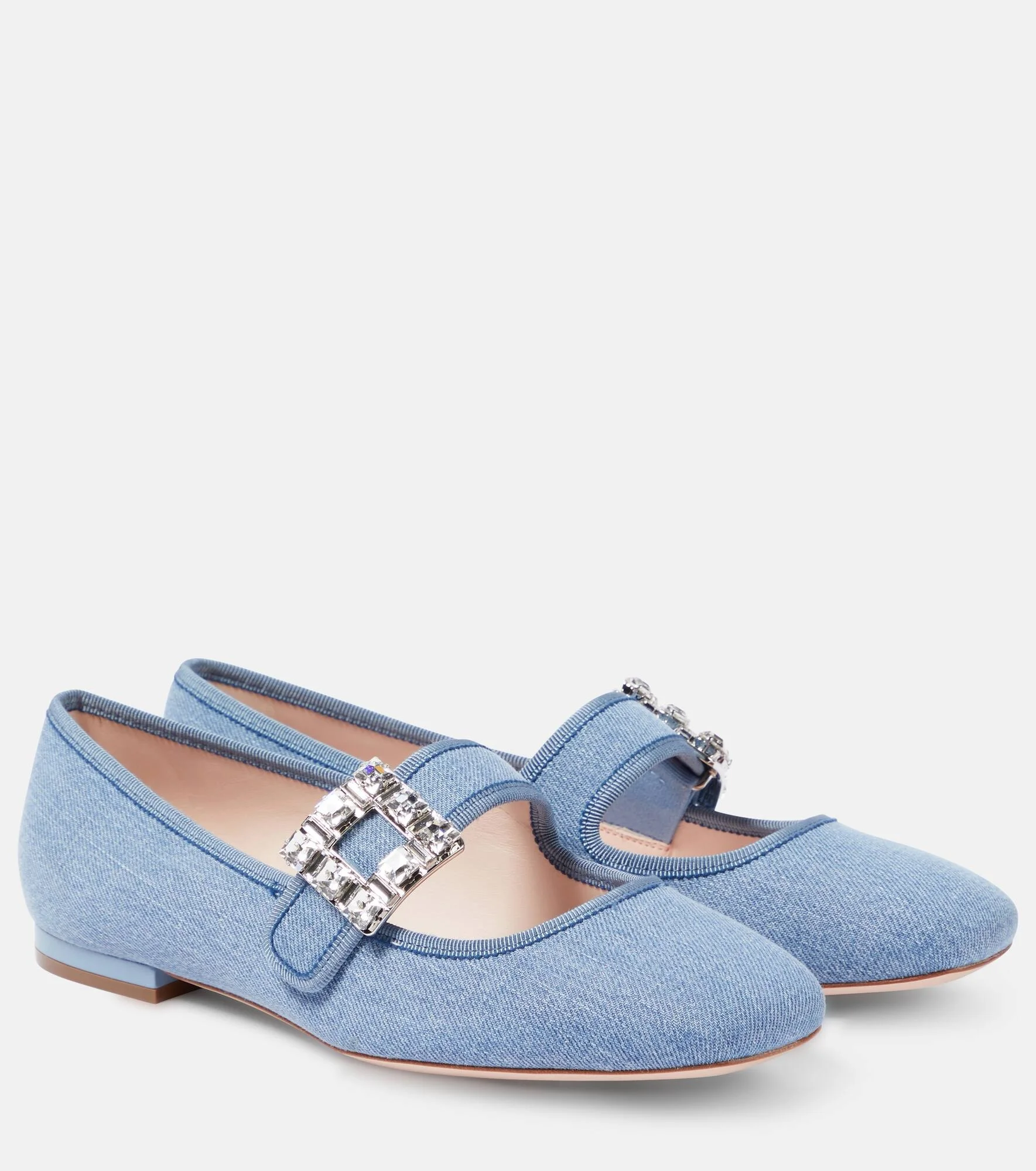 Très Vivier Strass Buckle Babies ballet flats - 1