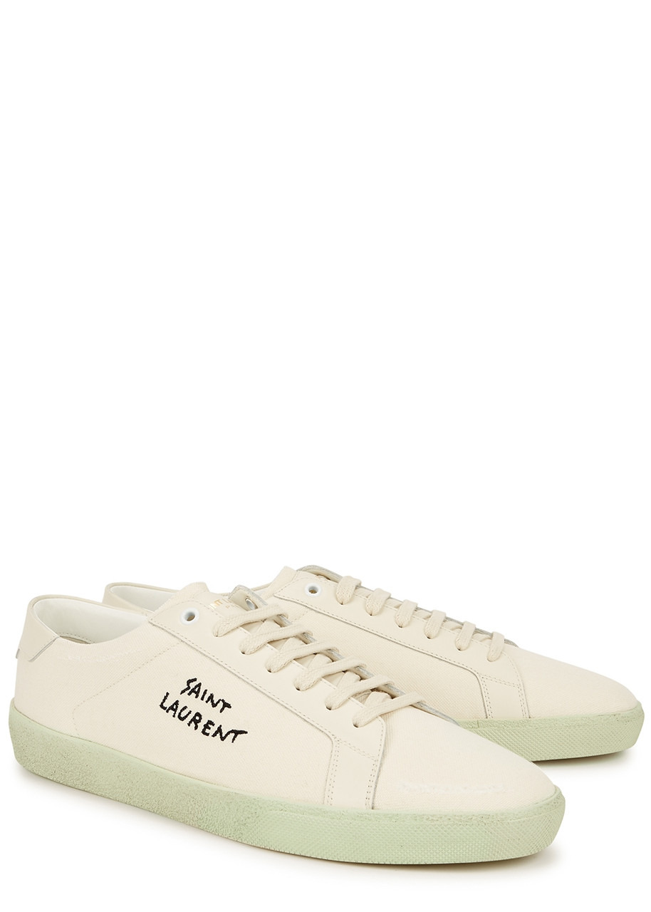 Saint Laurent Logo Canvas Sneakers - 2