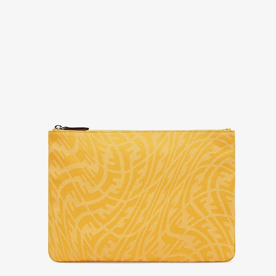 Yellow canvas pouch - 1