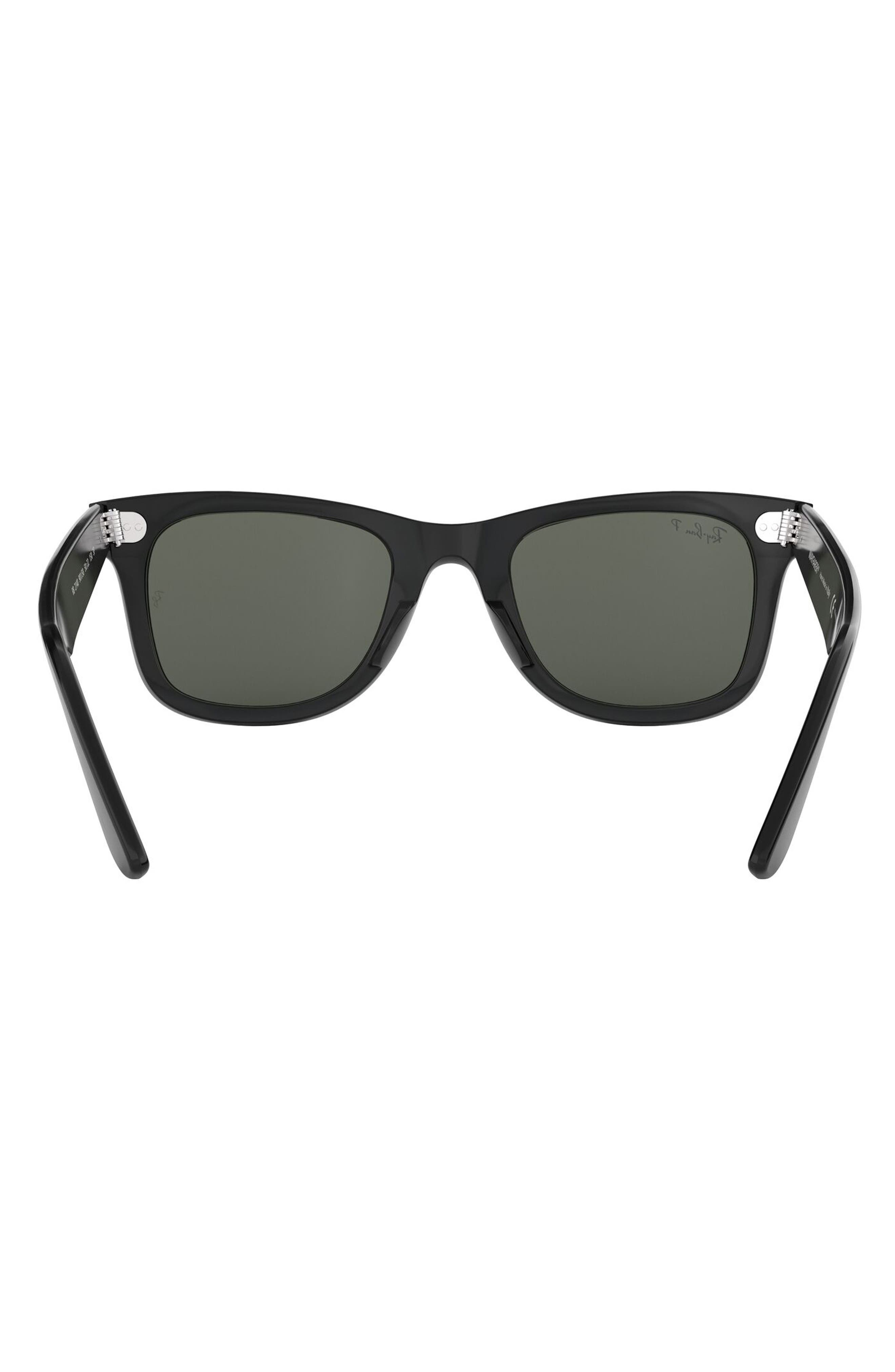 Ray-Ban 50mm Classic Wayfarer Polarized Sunglasses in Black Polarized at Nordstrom - 5