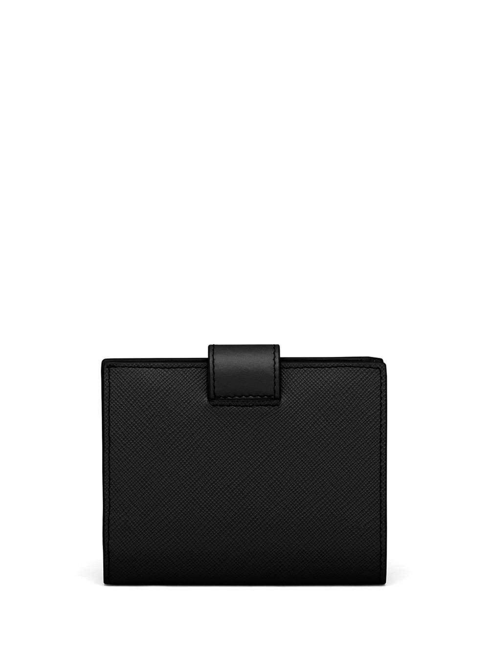 small logo-plaque Saffiano leather wallet - 2