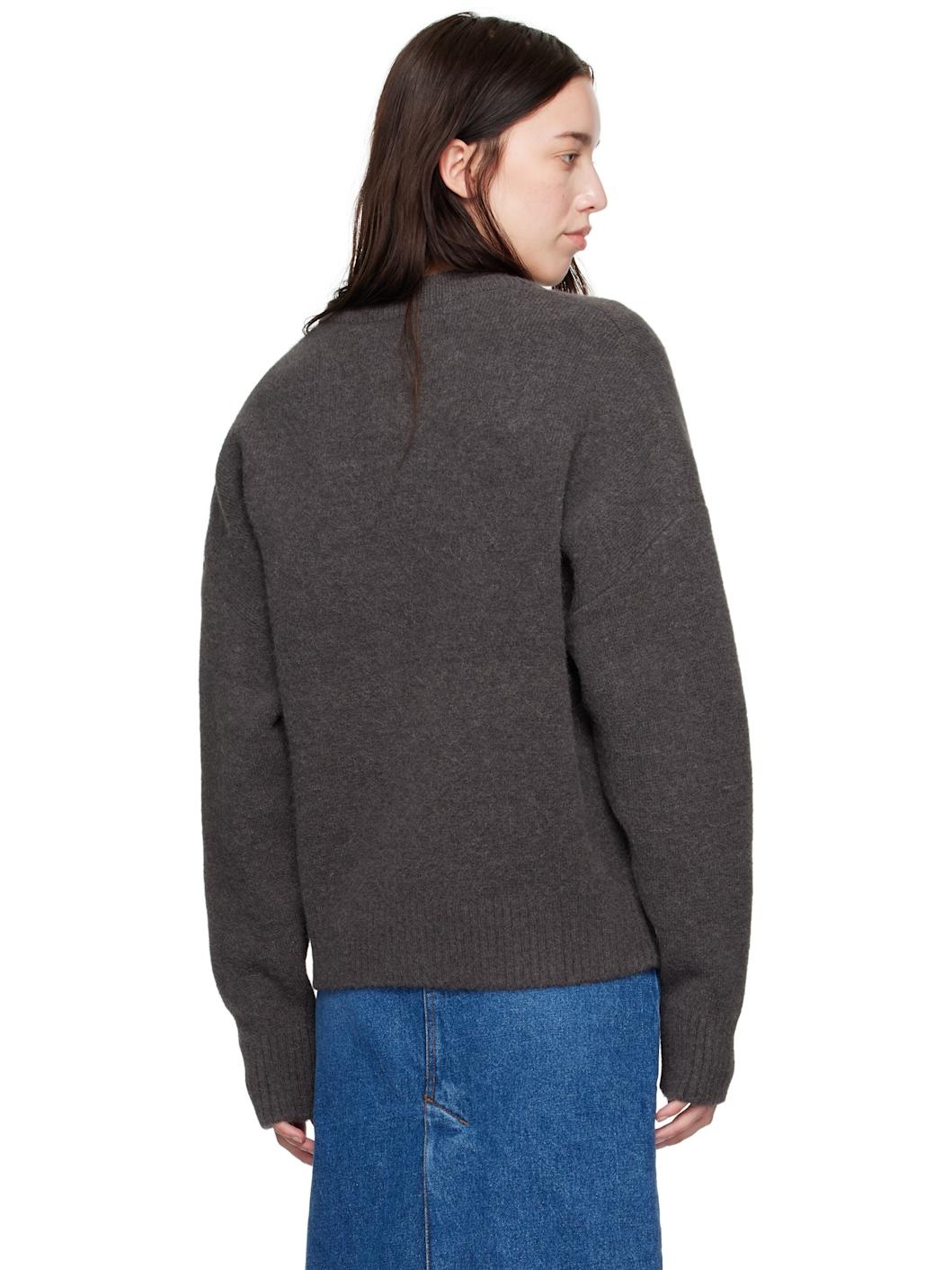 Gray Ami de Coeur Cardigan - 3