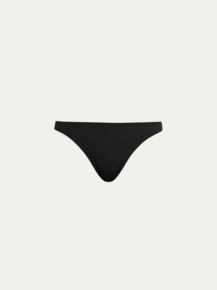 Fripon Solid Low-Rise Hipster Bikini Bottoms - 1
