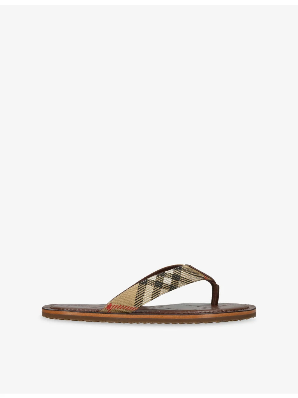 Pavillon Checked Woven Sandals - 1