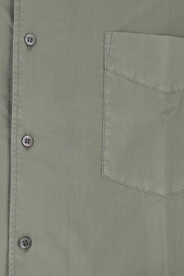 Sage green poplin shirt - 3