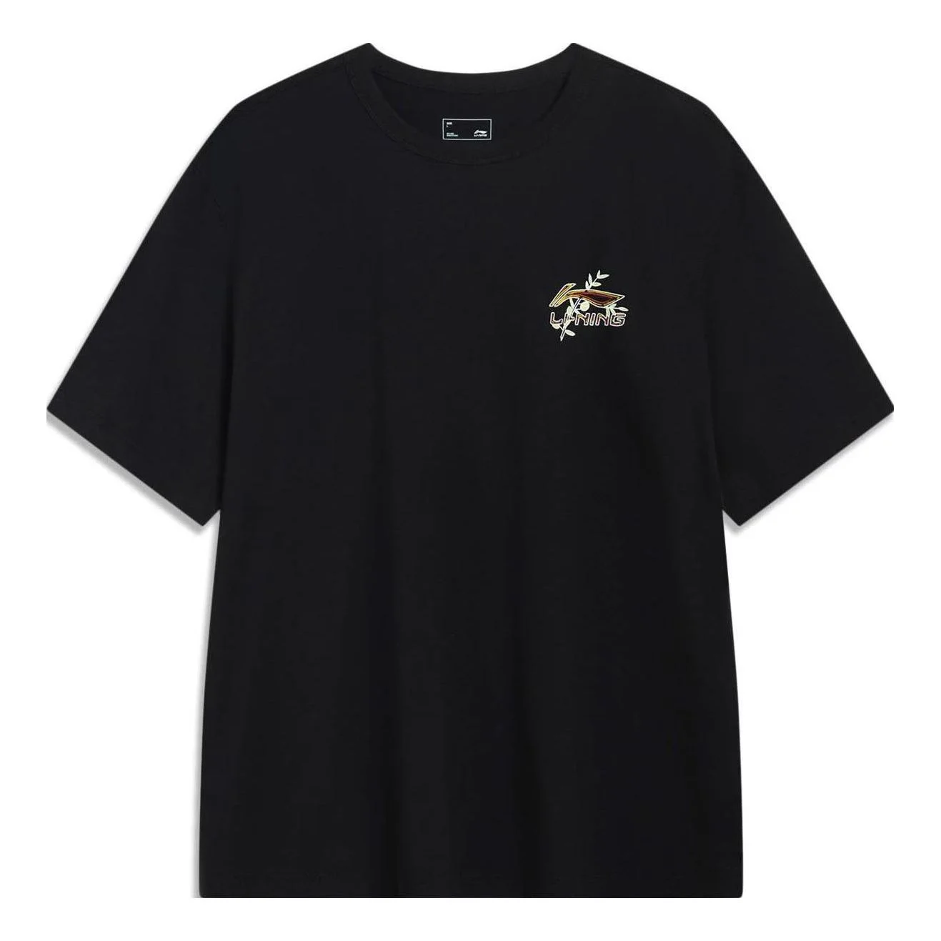Li-Ning Classic Logo T-shirt 'Black' AHSU973-2 - 1