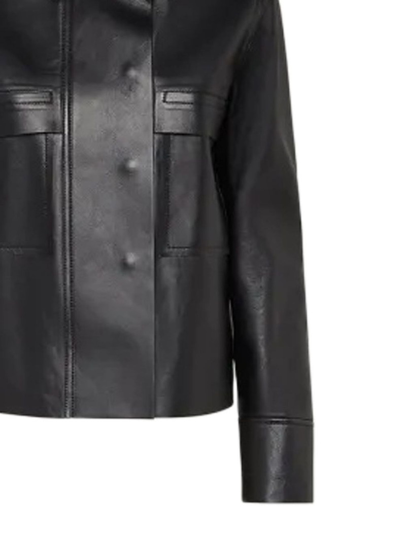 FERRAGAMO leather jacket outlook