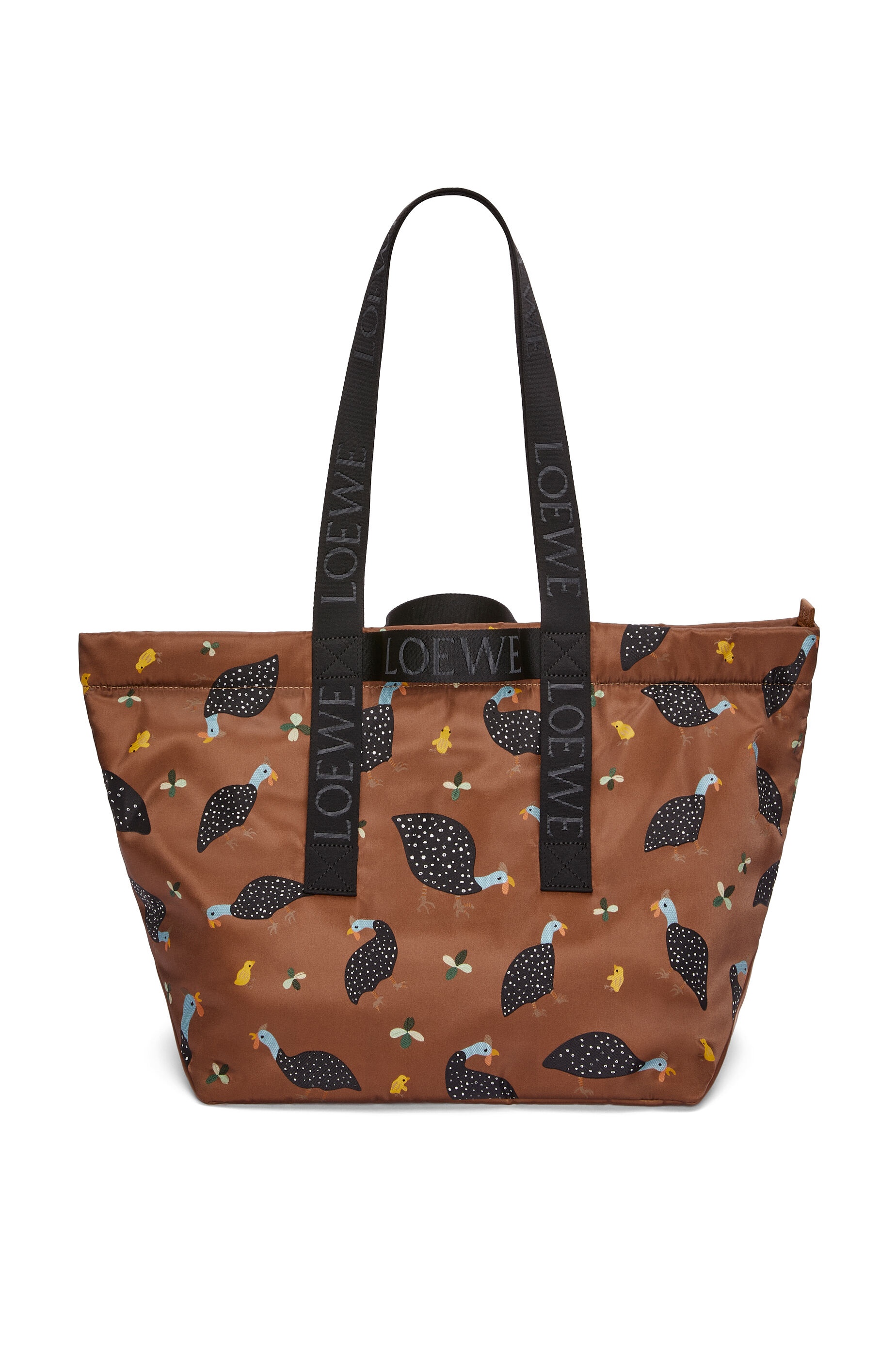 Guinea Fowl Fold Shopper in nylon - 1