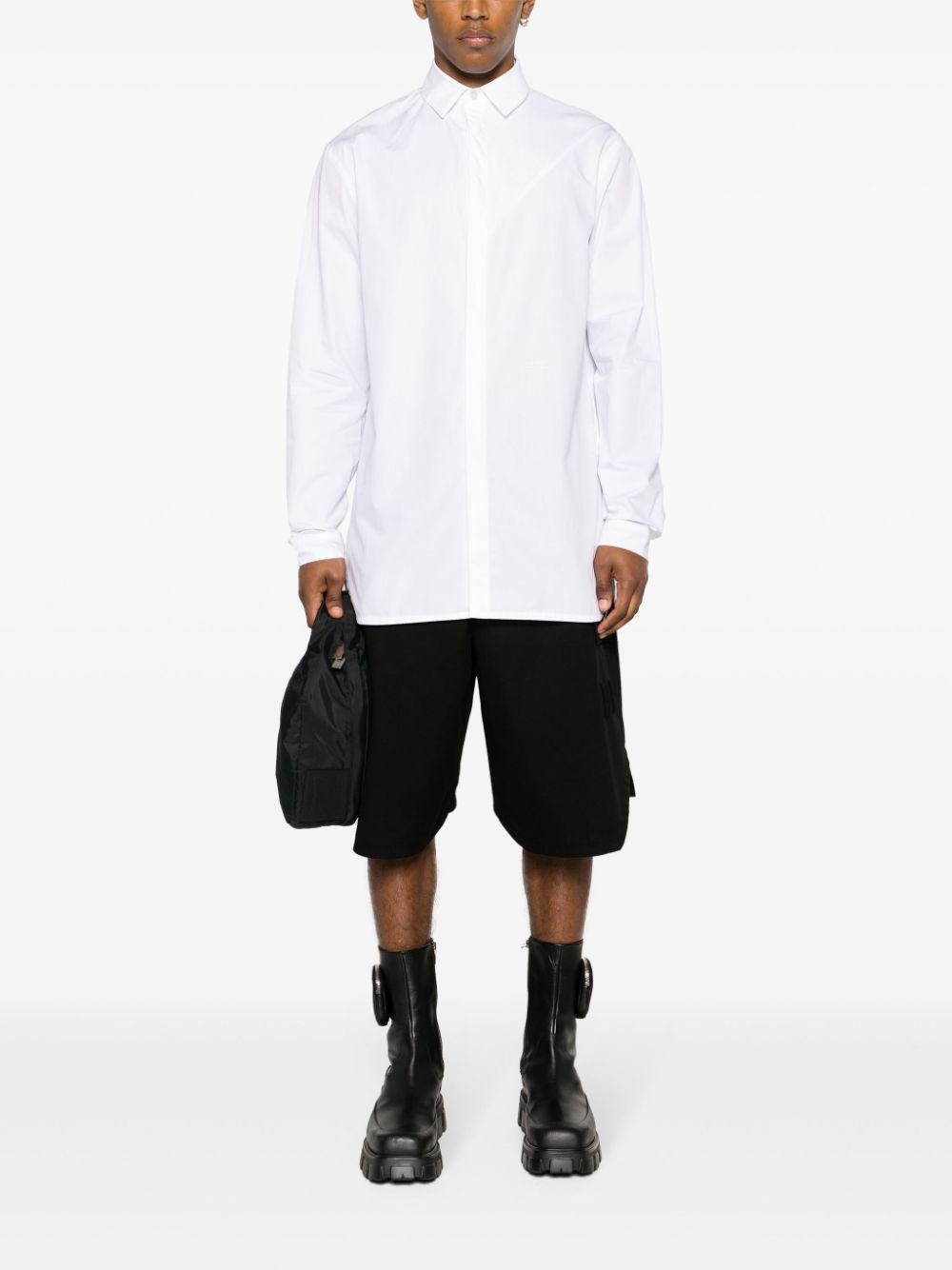 long-sleeve cotton shirt - 2