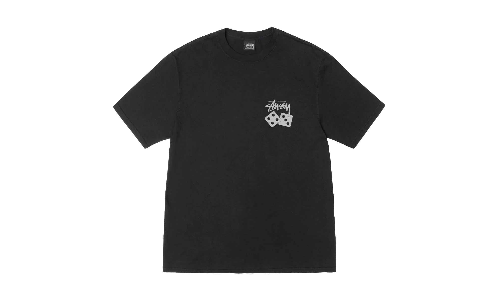DICE TEE PIGMENT DYED "Black" STUS13 - 1