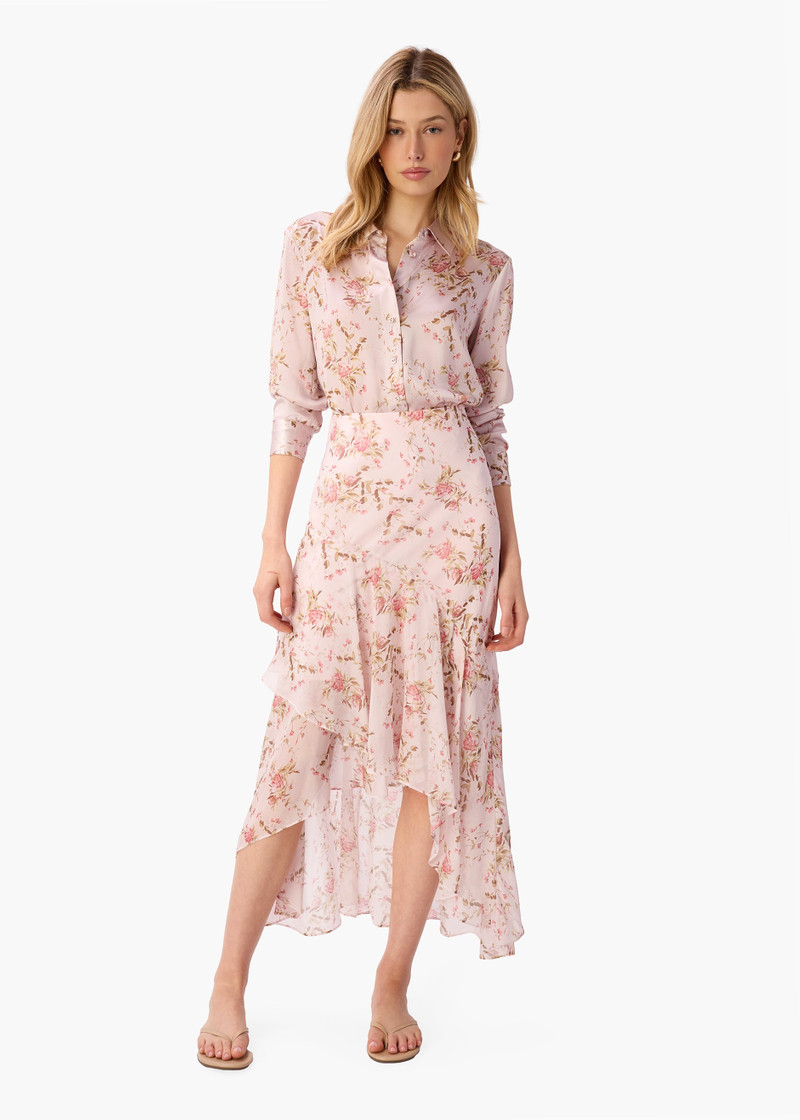 CAMI NYC CROSBY SILK BLOUSE PAINTED PETALS outlook