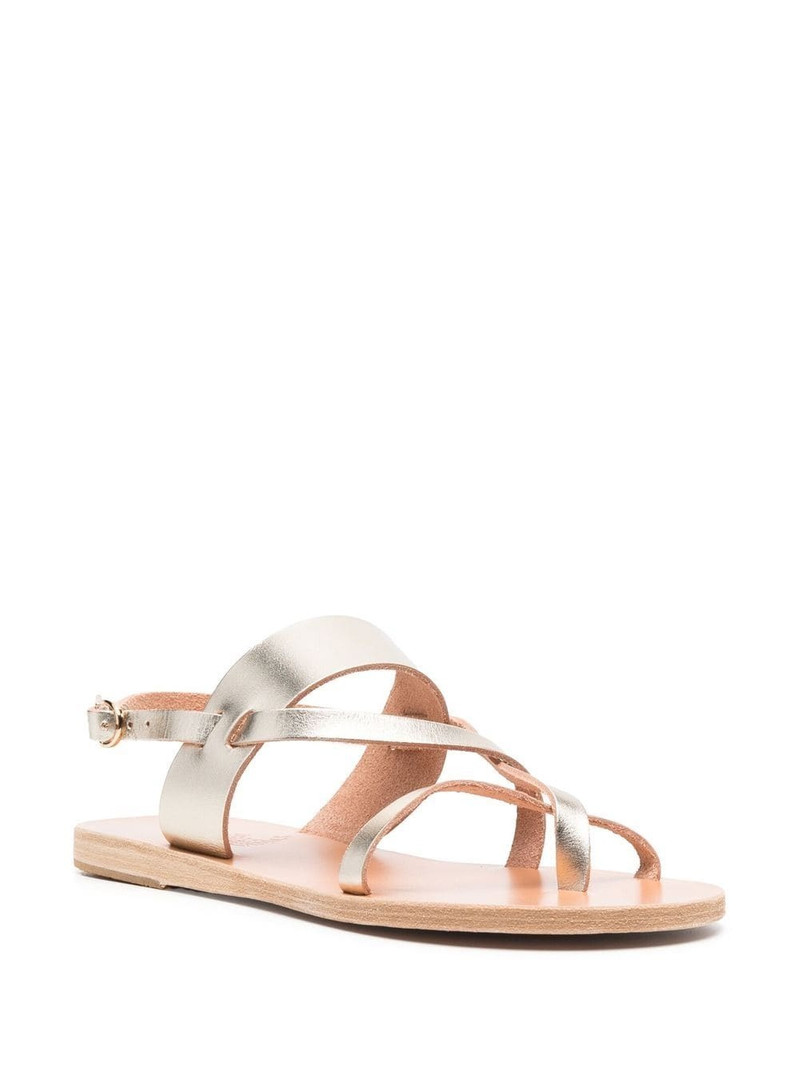 ANCIENT GREEK SANDALS Alethea metallic-effect sandals outlook