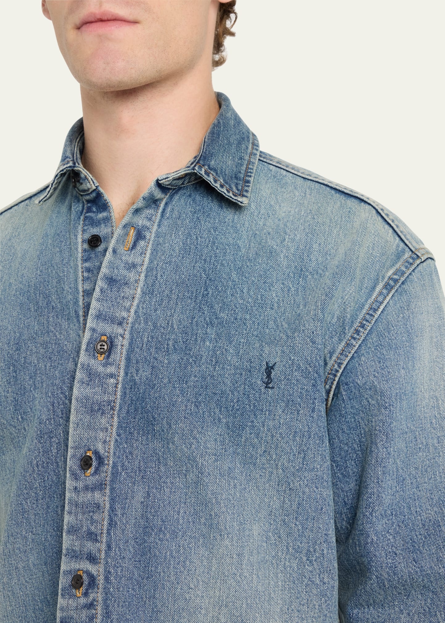 Men's Denim Shirt - 5