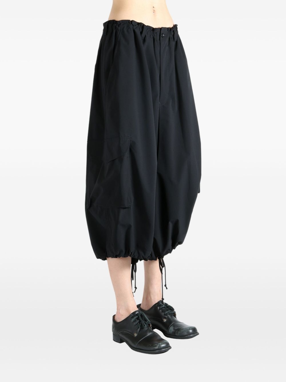 drawstring cropped trousers - 3